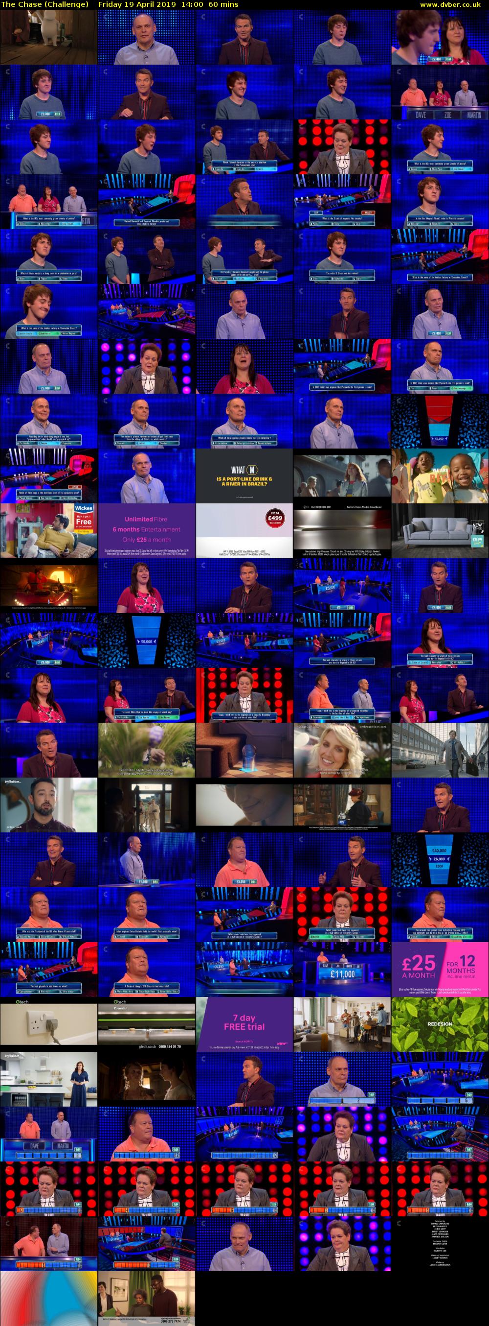 The Chase (Challenge) Friday 19 April 2019 14:00 - 15:00