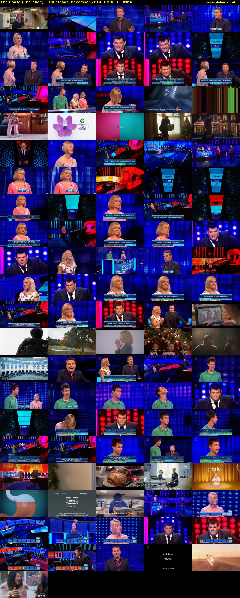 The Chase (Challenge) Thursday 5 December 2019 17:00 - 18:00