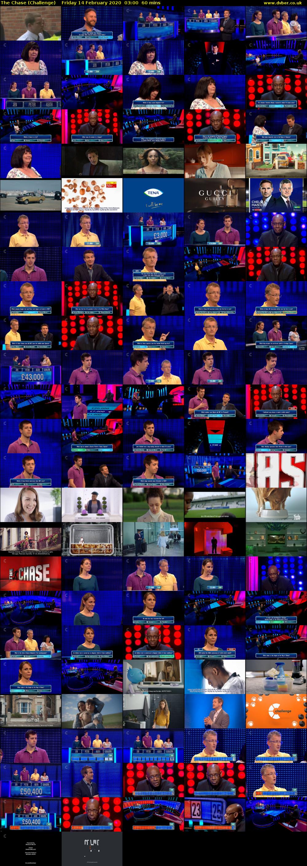 The Chase (Challenge) Friday 14 February 2020 03:00 - 04:00