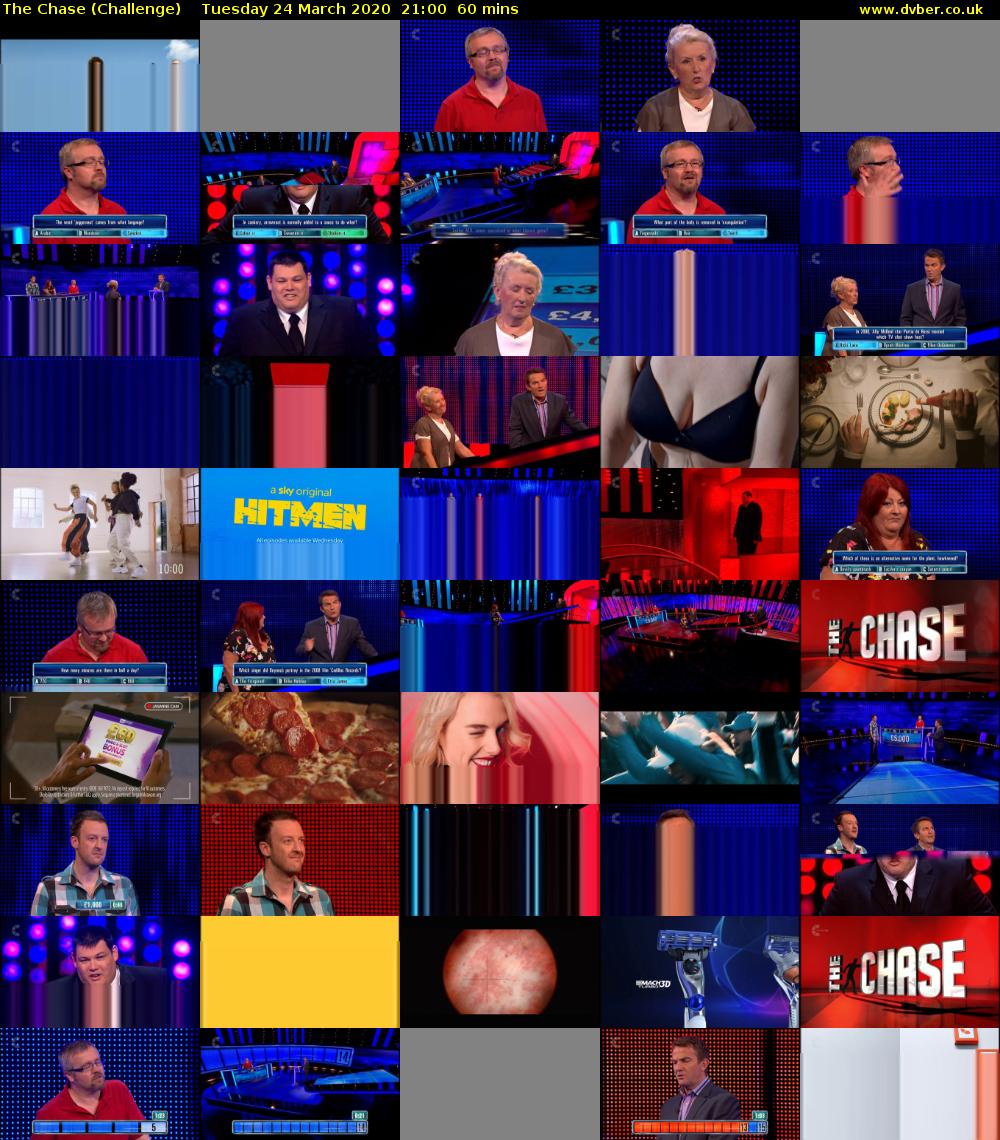 The Chase (Challenge) Tuesday 24 March 2020 21:00 - 22:00