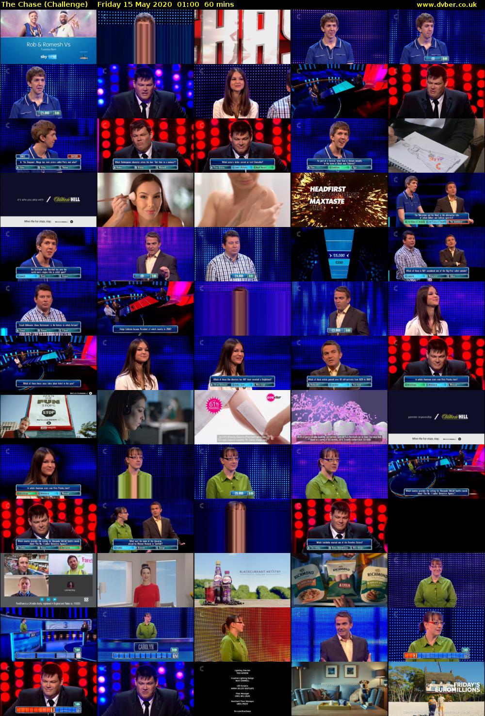 The Chase (Challenge) Friday 15 May 2020 01:00 - 02:00