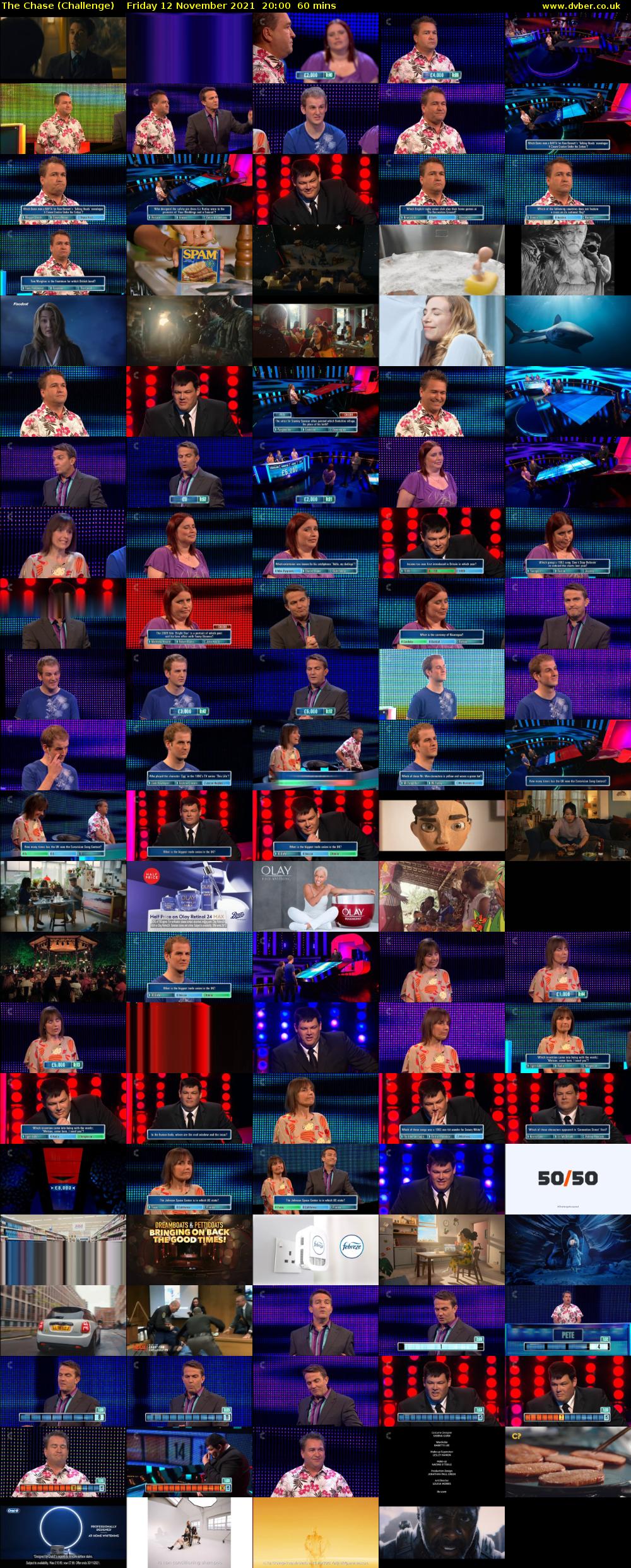 The Chase (Challenge) Friday 12 November 2021 20:00 - 21:00