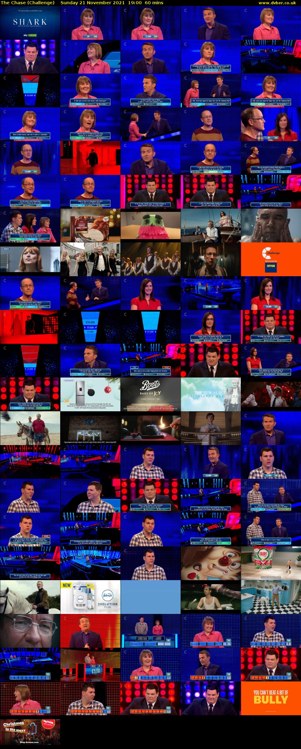 The Chase (Challenge) Sunday 21 November 2021 19:00 - 20:00