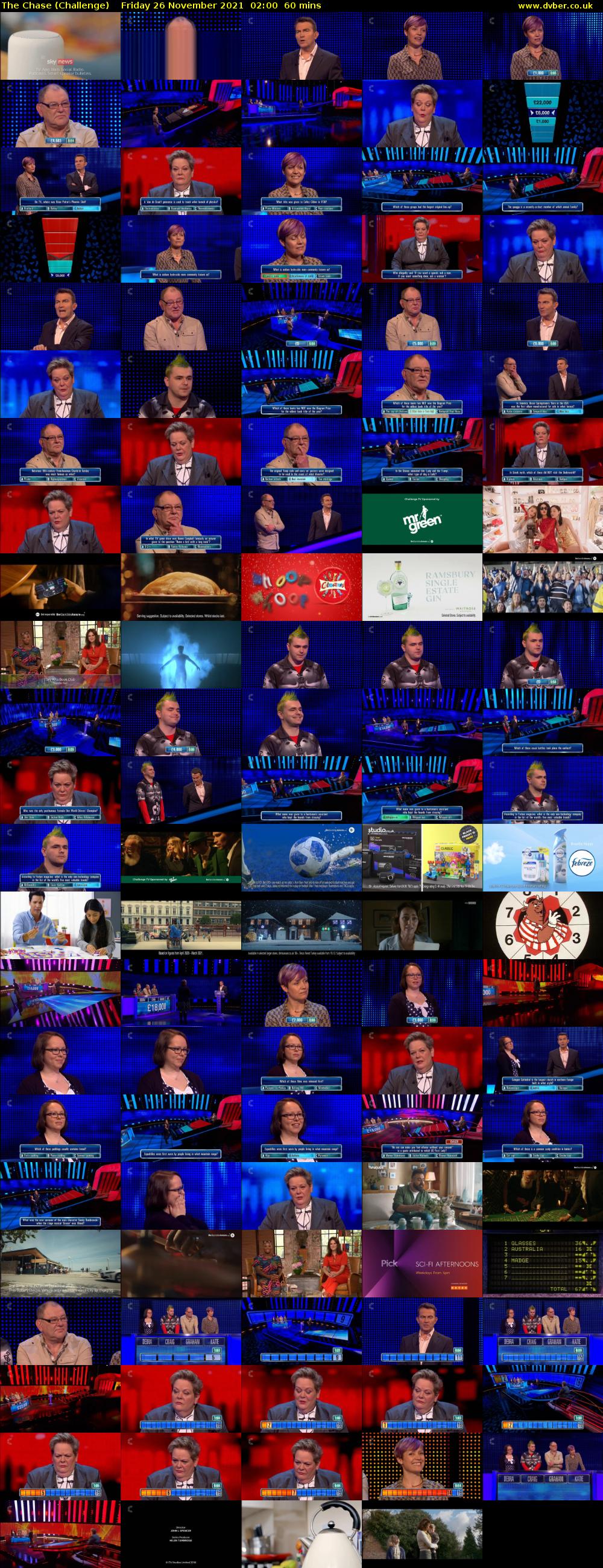 The Chase (Challenge) Friday 26 November 2021 02:00 - 03:00