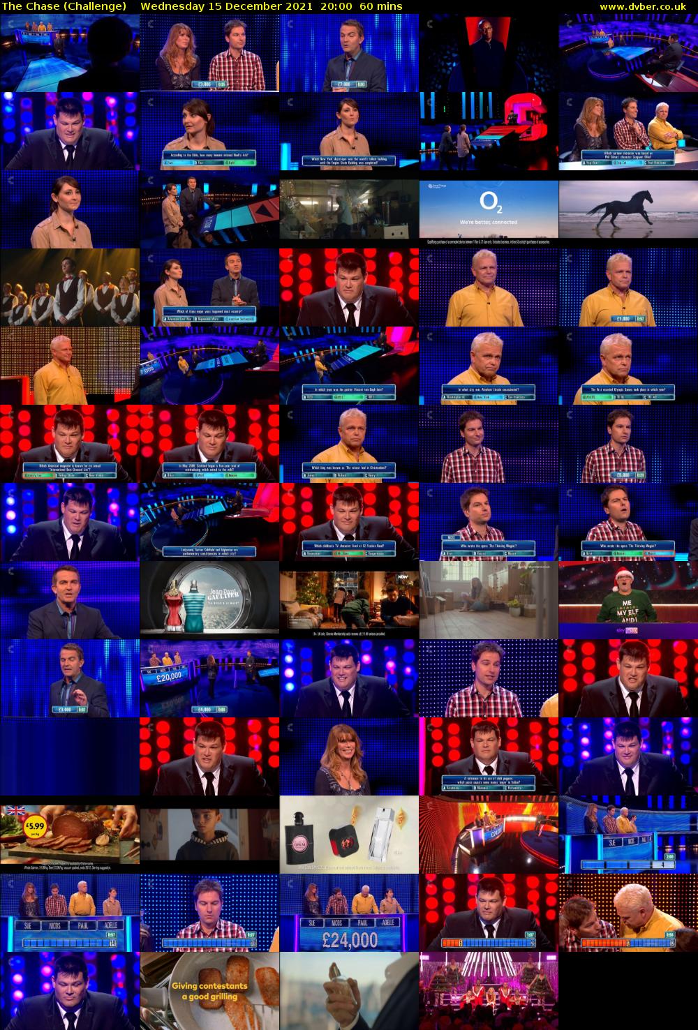 The Chase (Challenge) Wednesday 15 December 2021 20:00 - 21:00