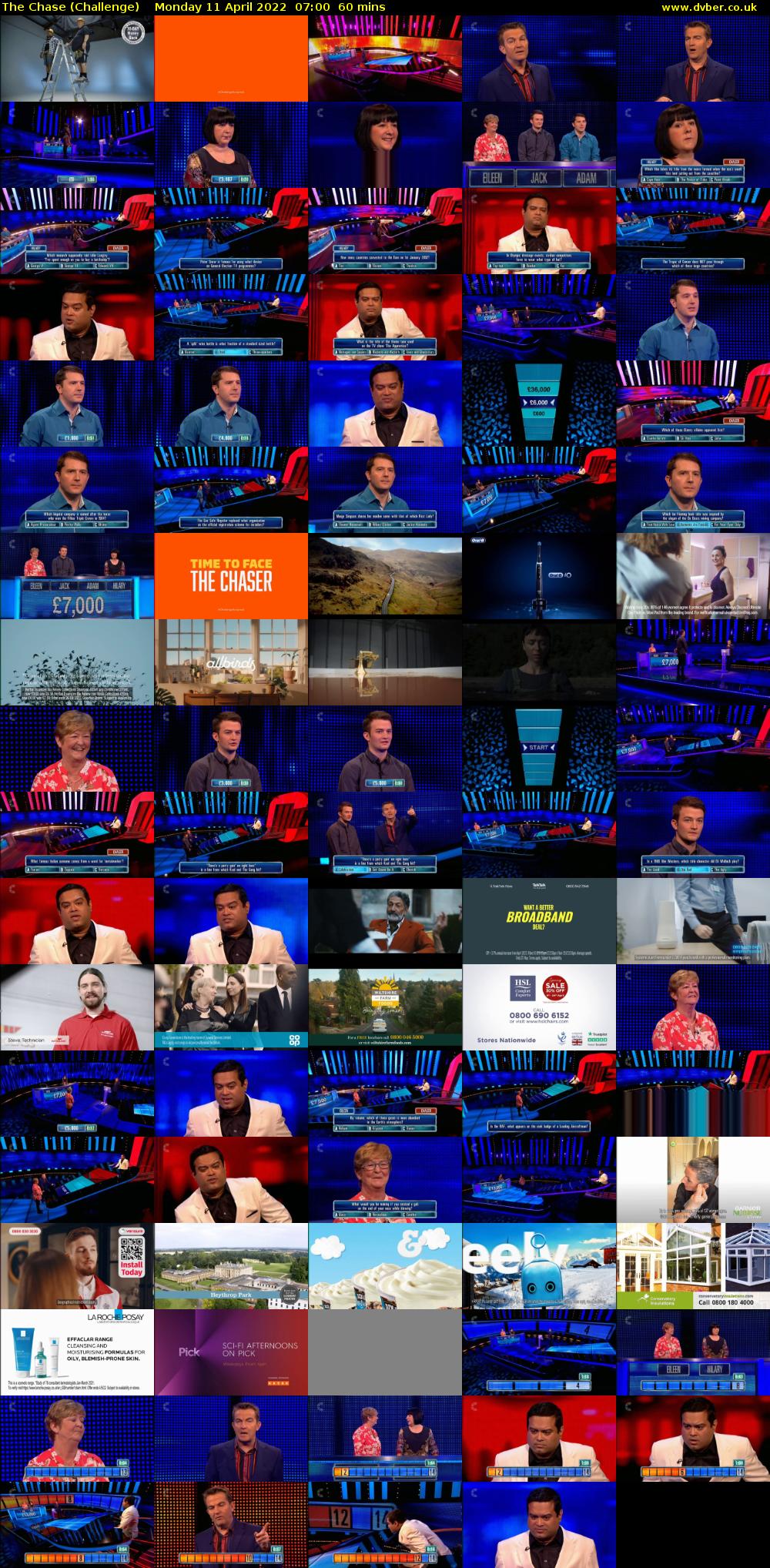 The Chase (Challenge) Monday 11 April 2022 07:00 - 08:00