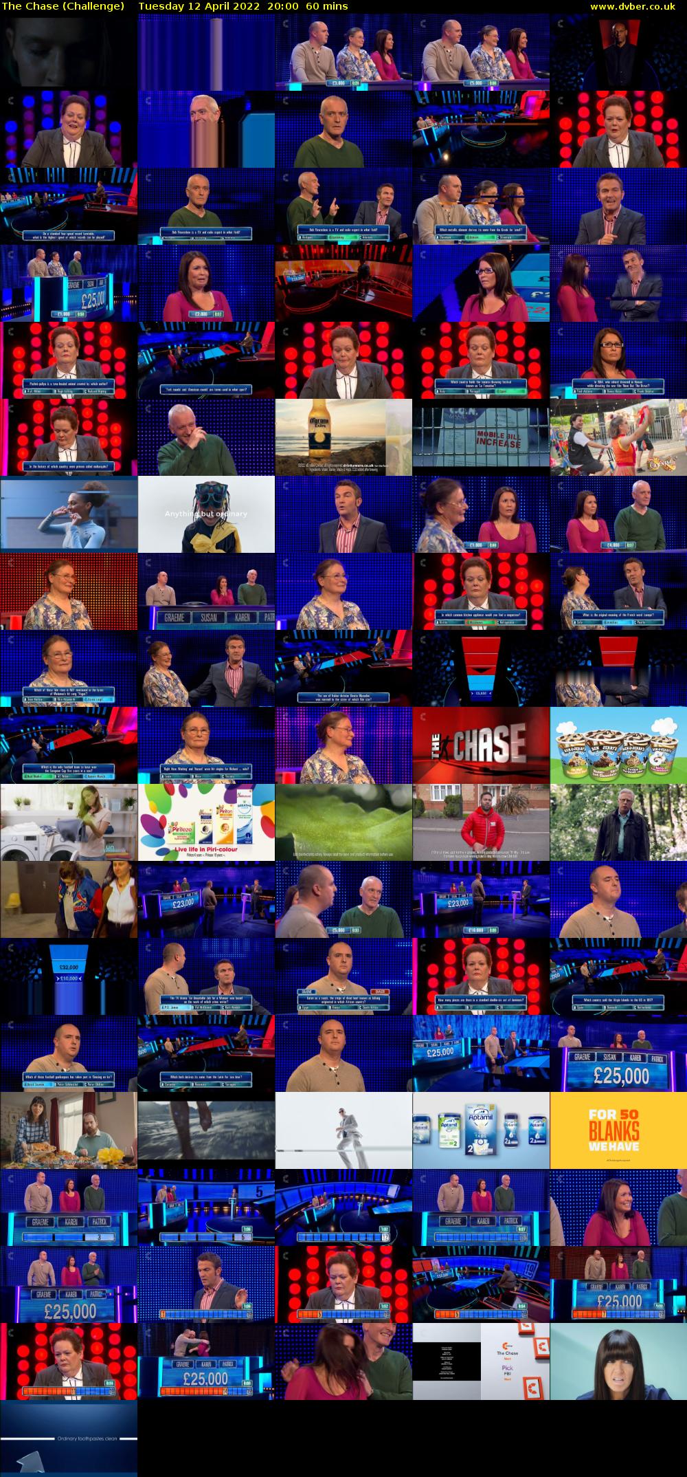The Chase (Challenge) Tuesday 12 April 2022 20:00 - 21:00