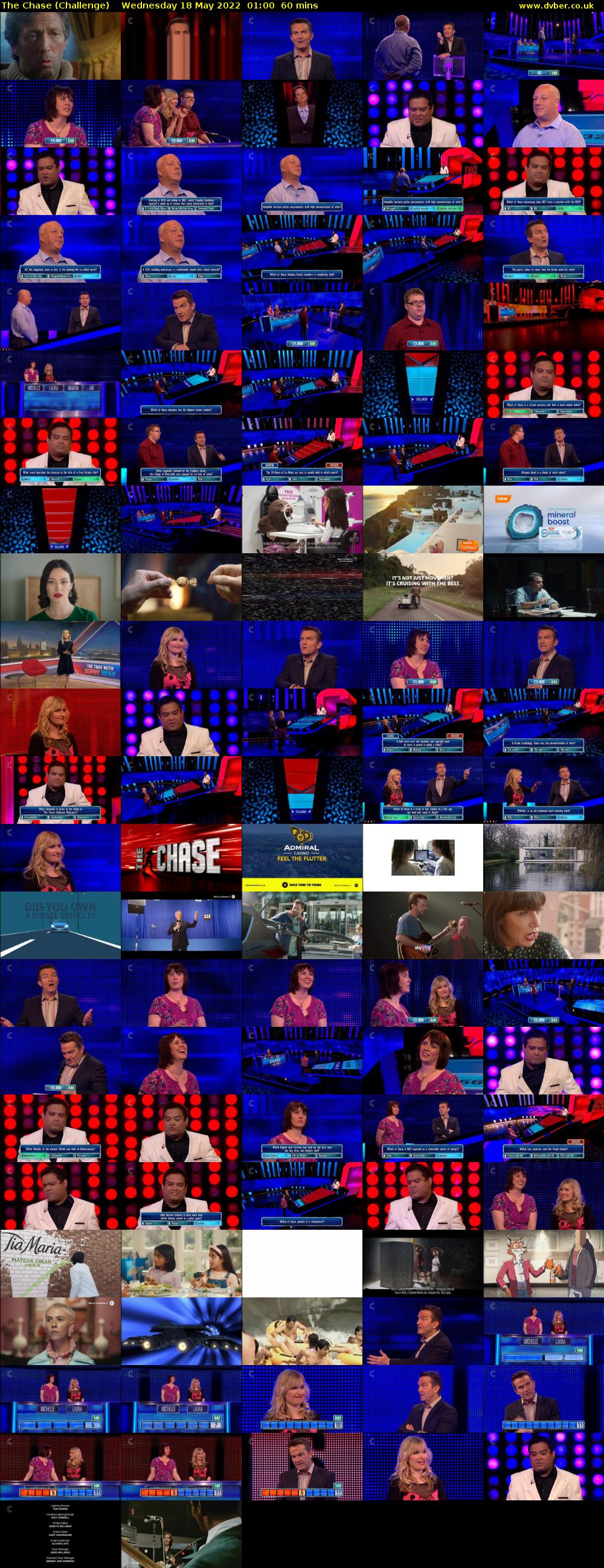 The Chase (Challenge) Wednesday 18 May 2022 01:00 - 02:00
