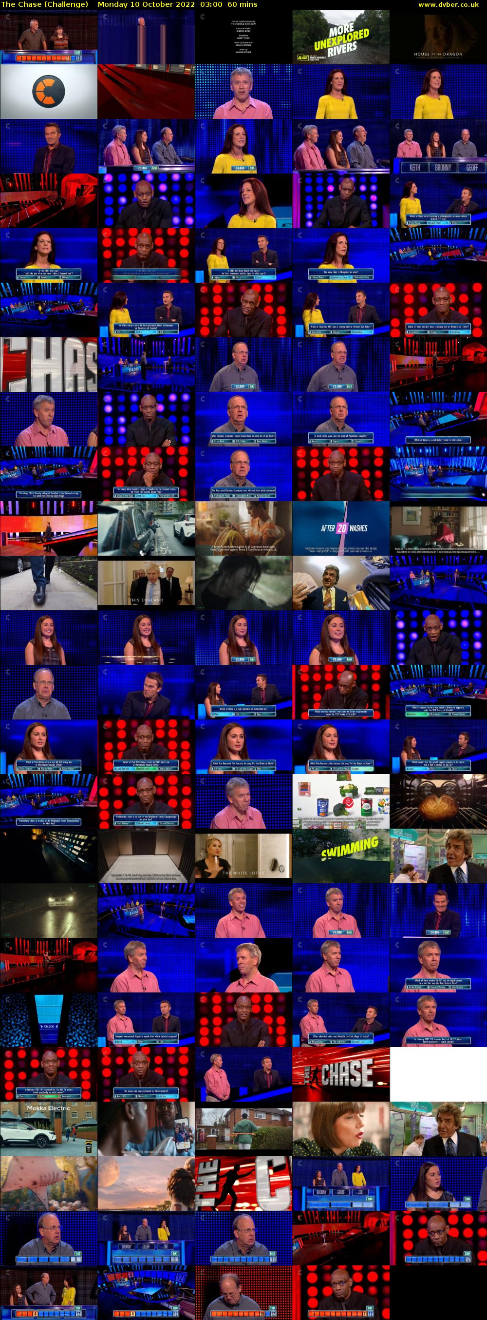The Chase (Challenge) Monday 10 October 2022 03:00 - 04:00