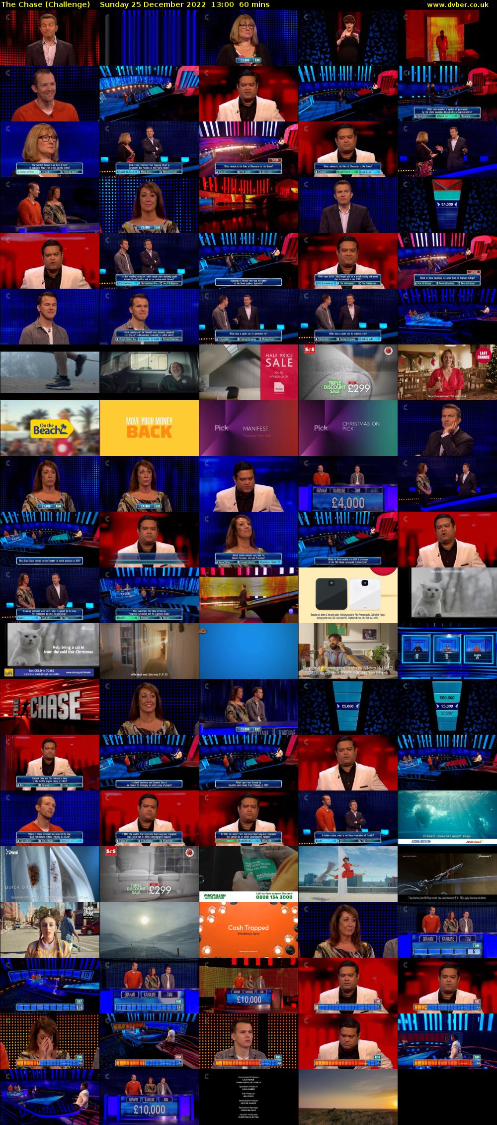 The Chase (Challenge) Sunday 25 December 2022 13:00 - 14:00