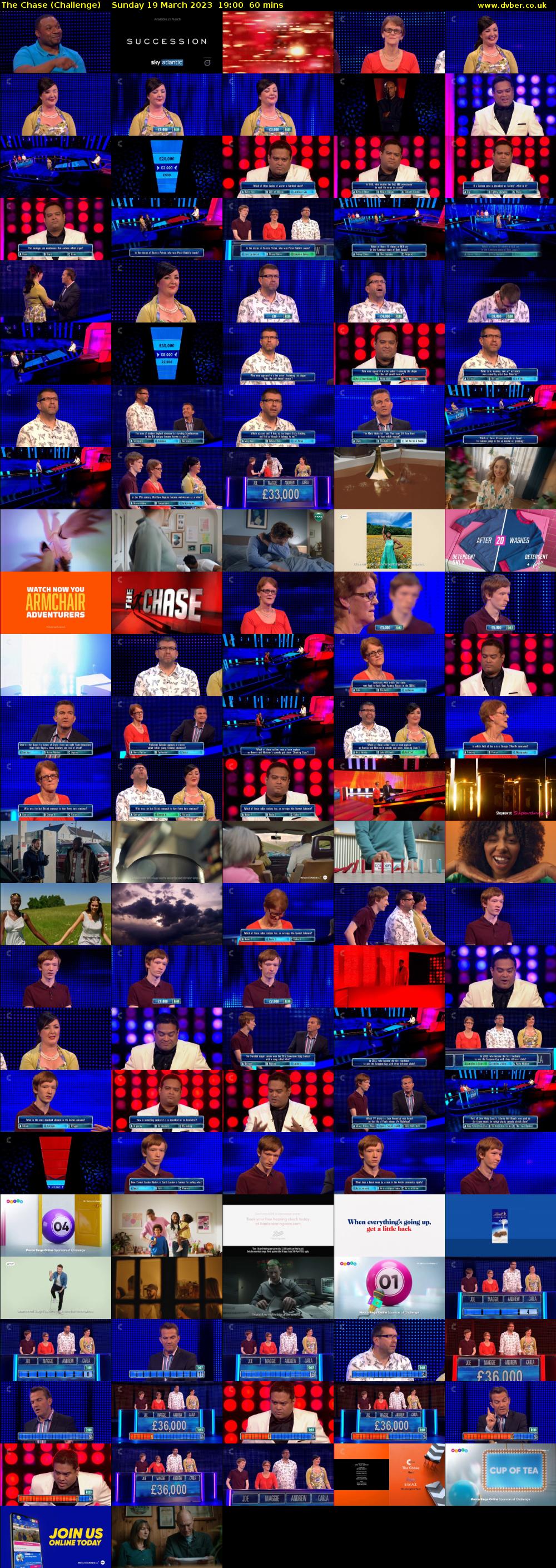 The Chase (Challenge) Sunday 19 March 2023 19:00 - 20:00