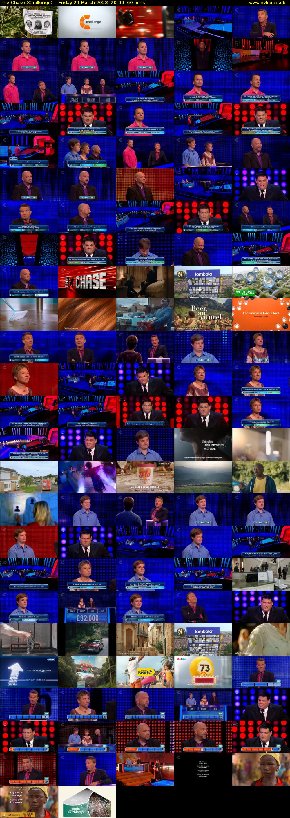The Chase (Challenge) Friday 24 March 2023 20:00 - 21:00