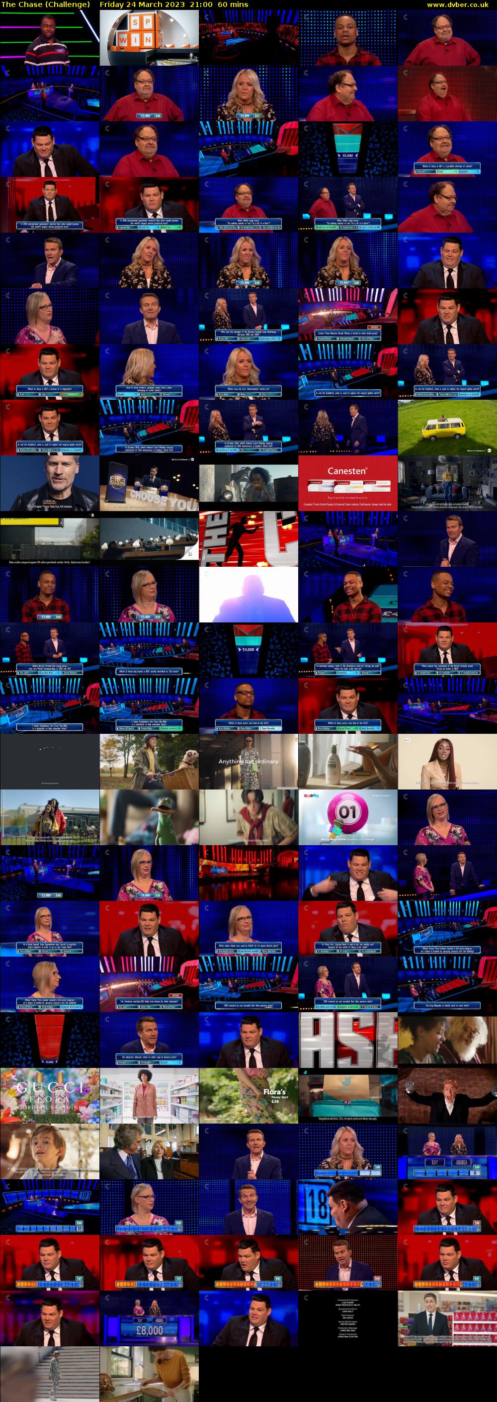 The Chase (Challenge) Friday 24 March 2023 21:00 - 22:00