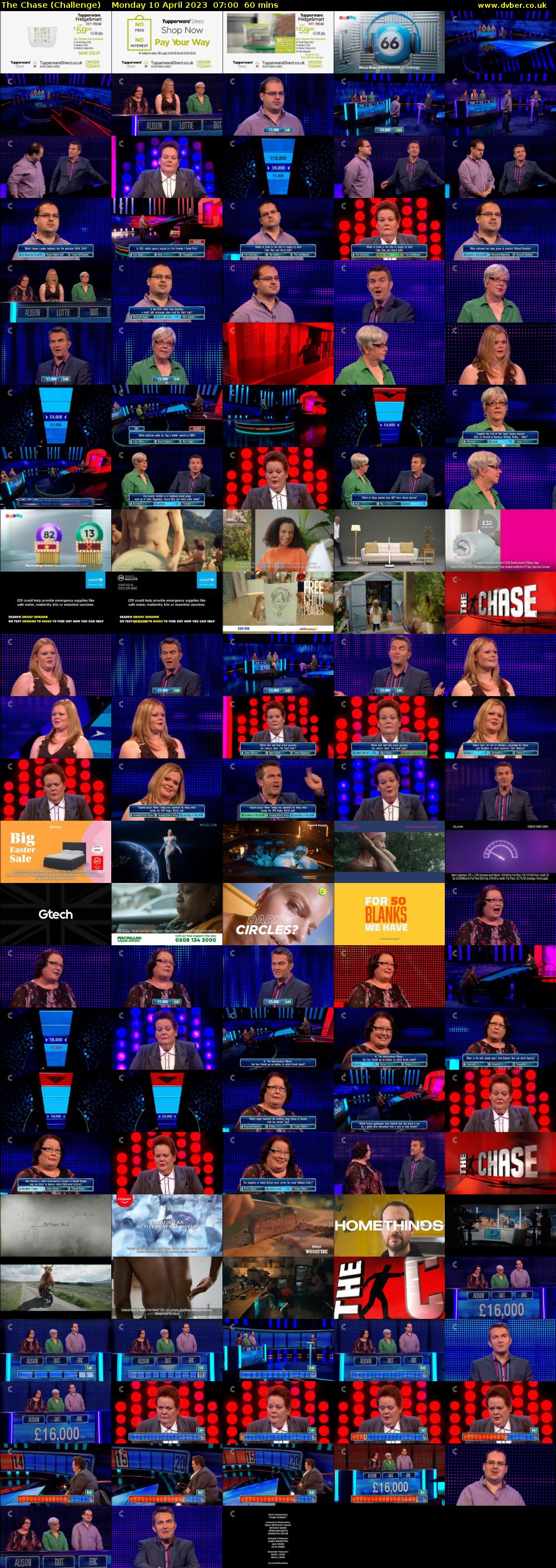 The Chase (Challenge) Monday 10 April 2023 07:00 - 08:00