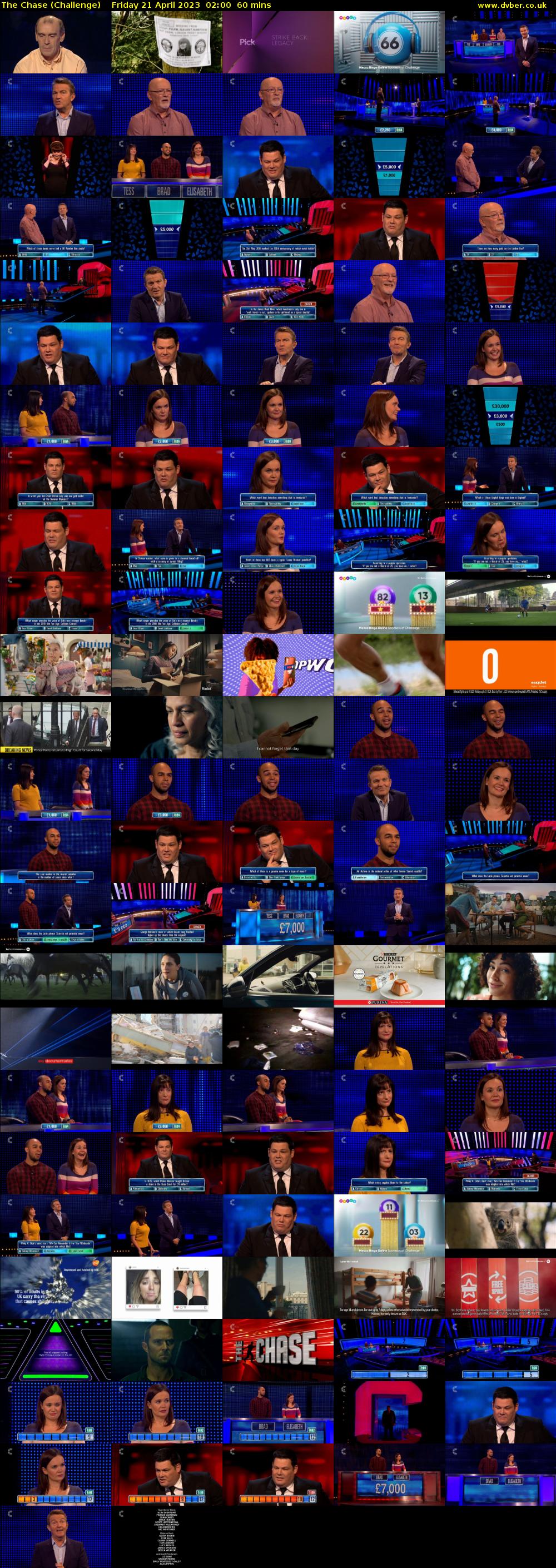 The Chase (Challenge) Friday 21 April 2023 02:00 - 03:00