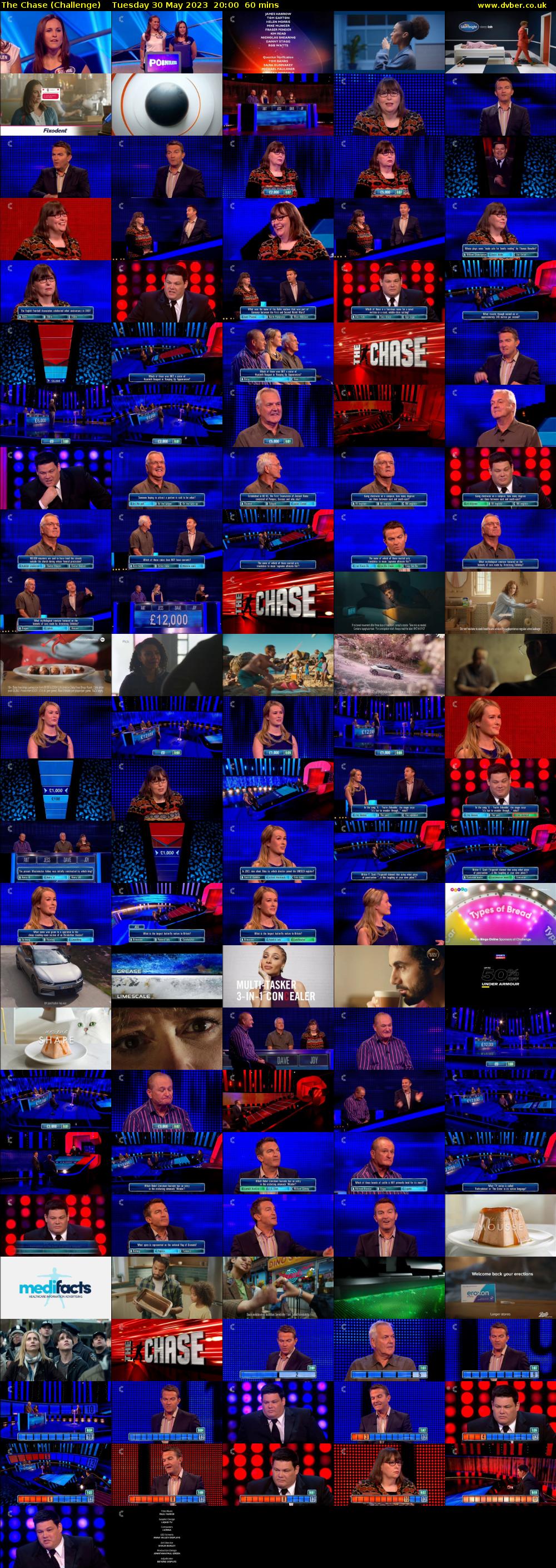 The Chase (Challenge) Tuesday 30 May 2023 20:00 - 21:00