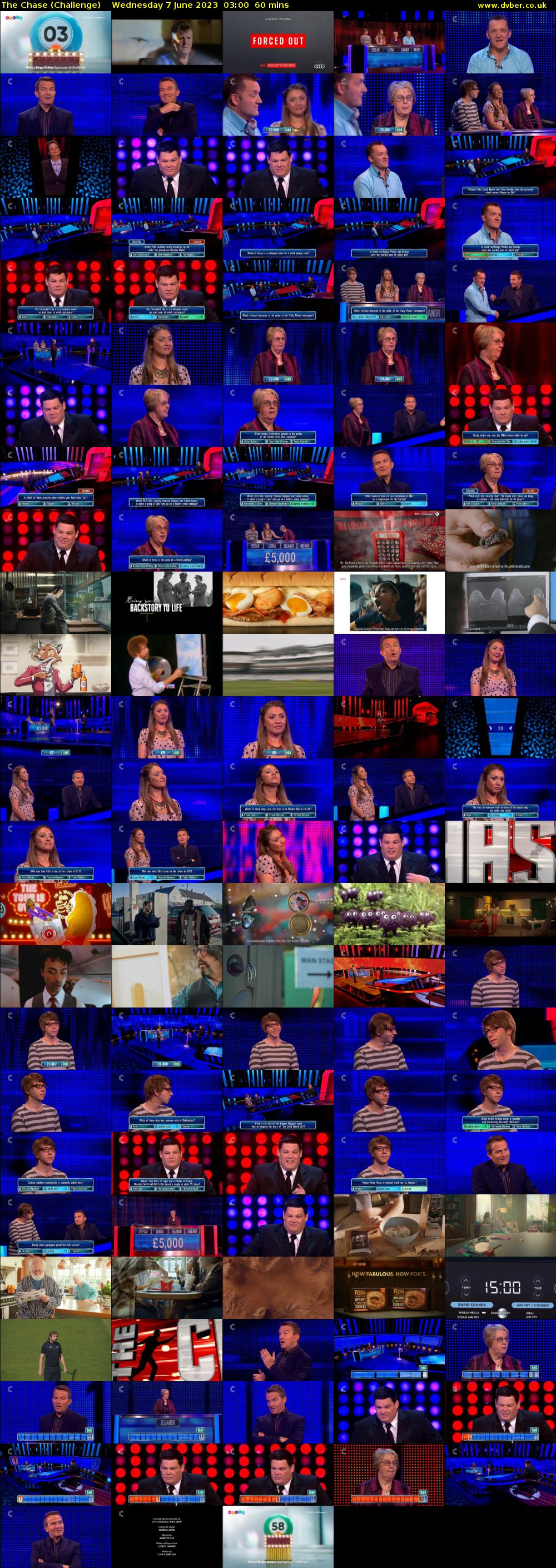 The Chase (Challenge) Wednesday 7 June 2023 03:00 - 04:00