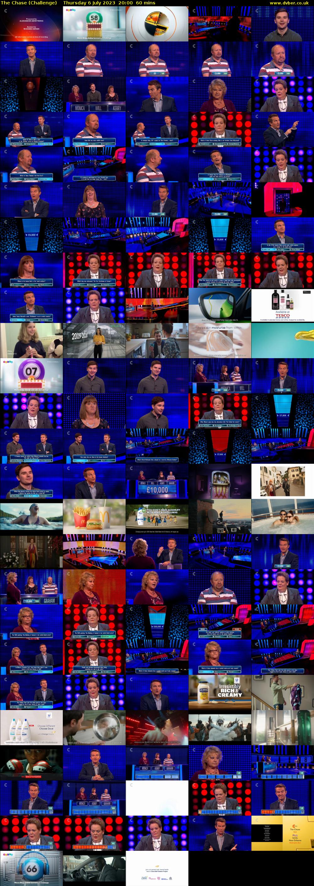 The Chase (Challenge) Thursday 6 July 2023 20:00 - 21:00
