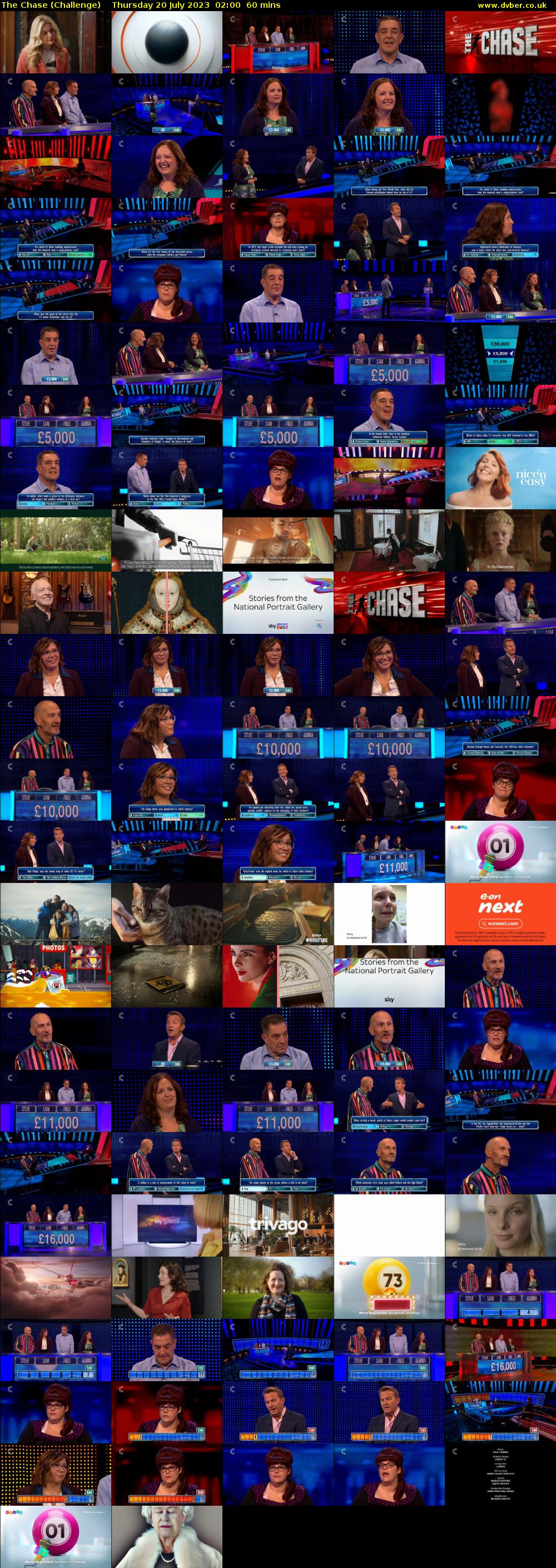 The Chase (Challenge) Thursday 20 July 2023 02:00 - 03:00