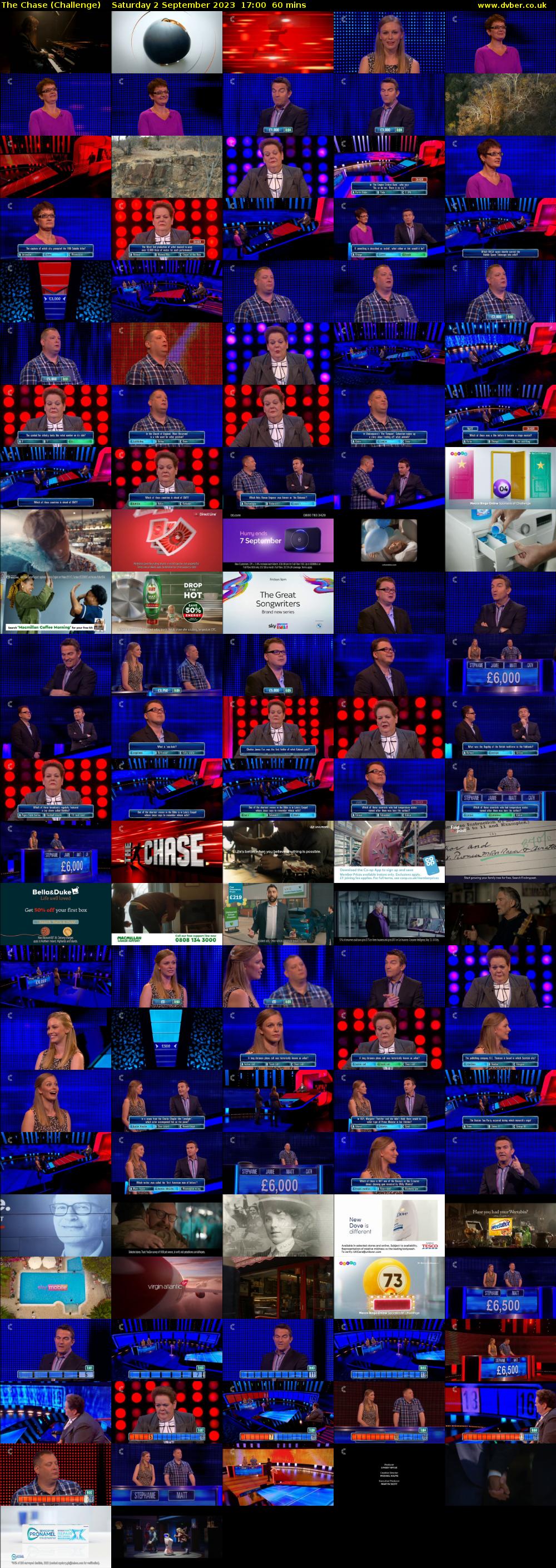 The Chase (Challenge) Saturday 2 September 2023 17:00 - 18:00