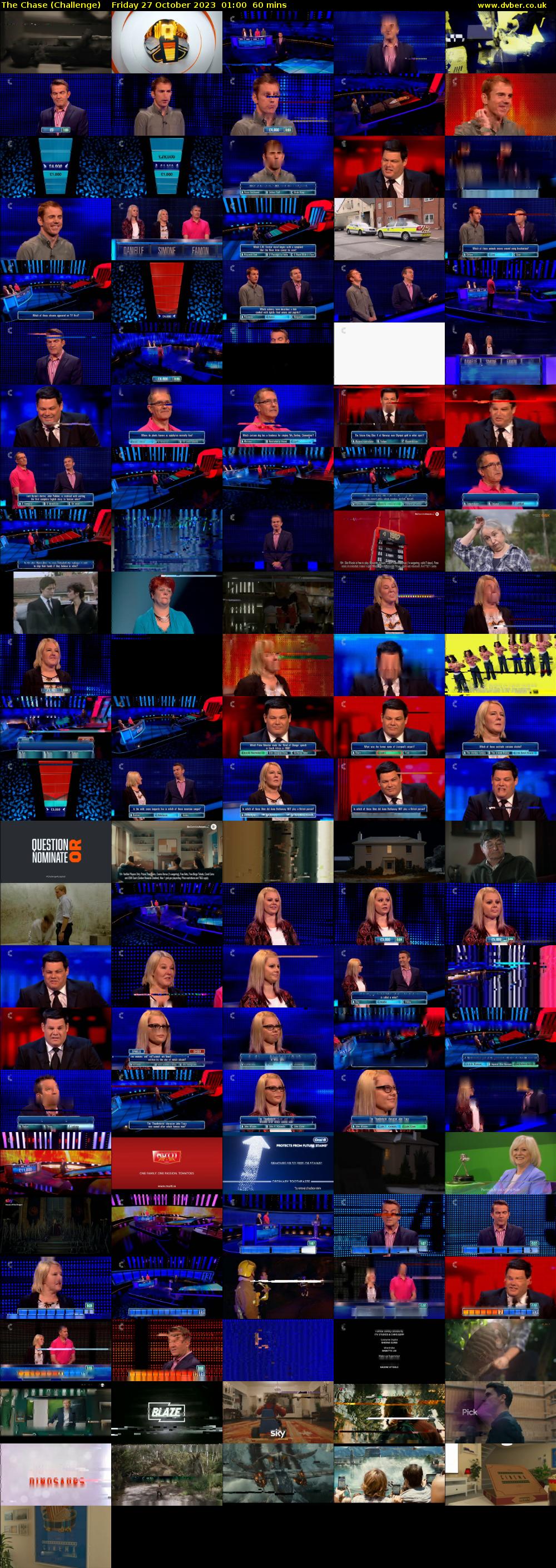 The Chase (Challenge) Friday 27 October 2023 01:00 - 02:00