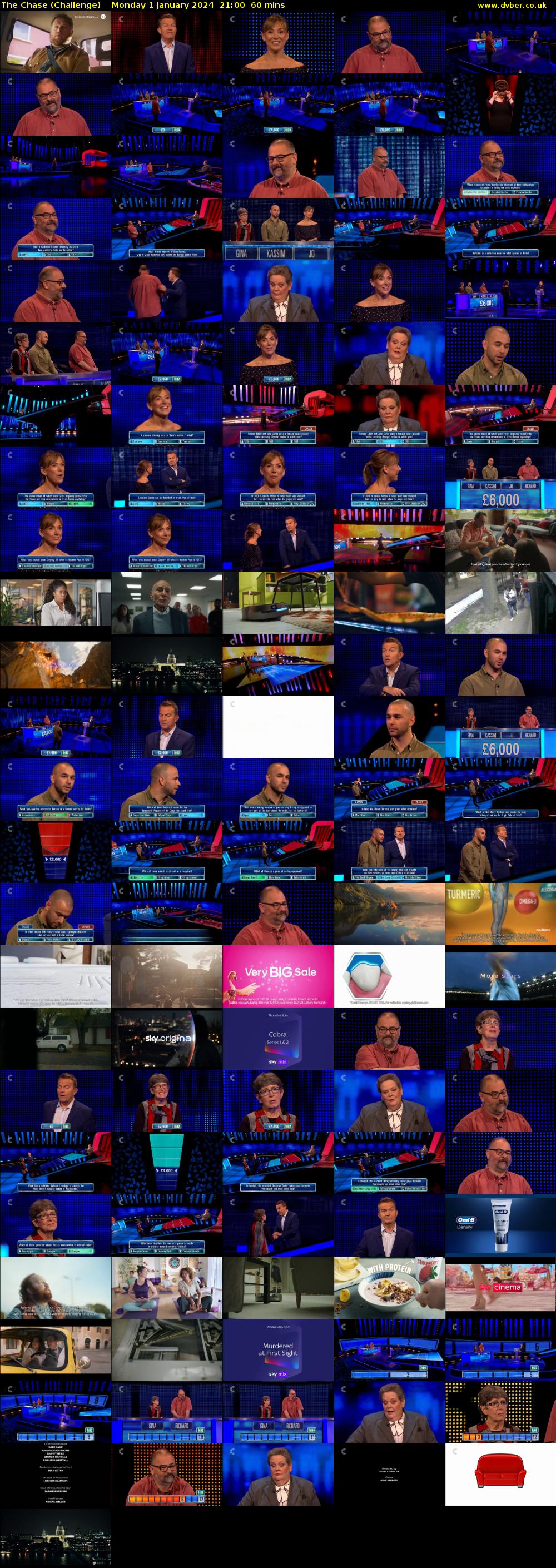 The Chase (Challenge) Monday 1 January 2024 21:00 - 22:00