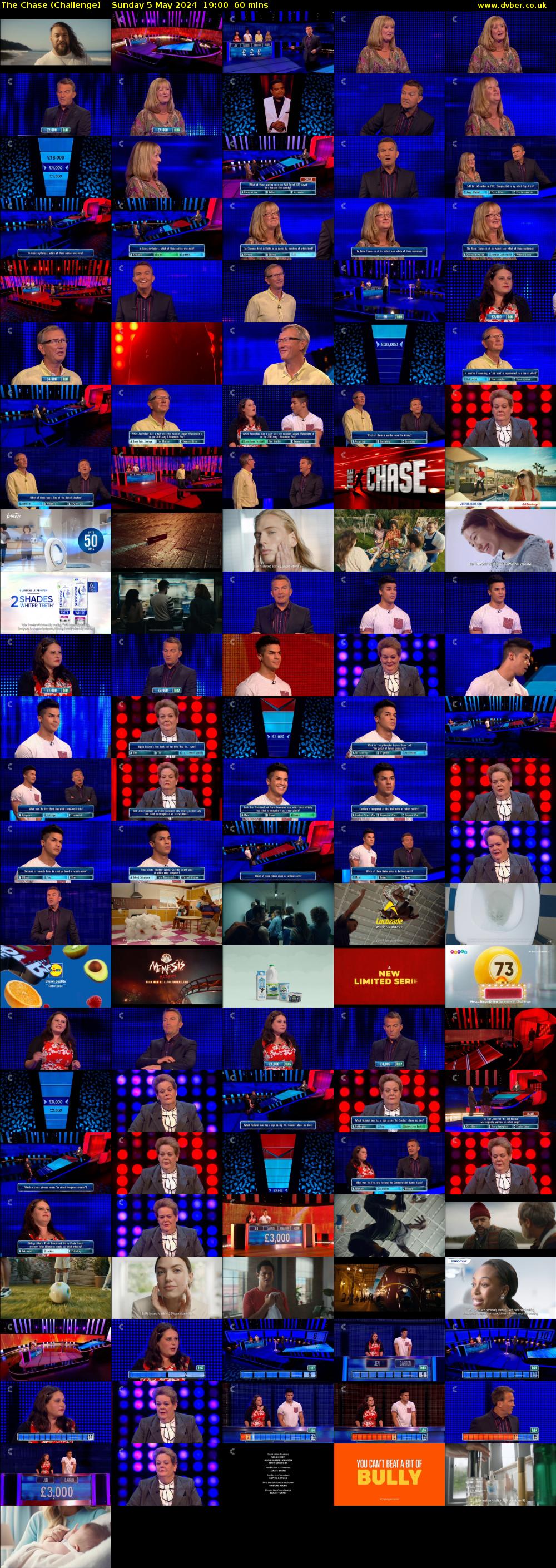 The Chase (Challenge) Sunday 5 May 2024 19:00 - 20:00