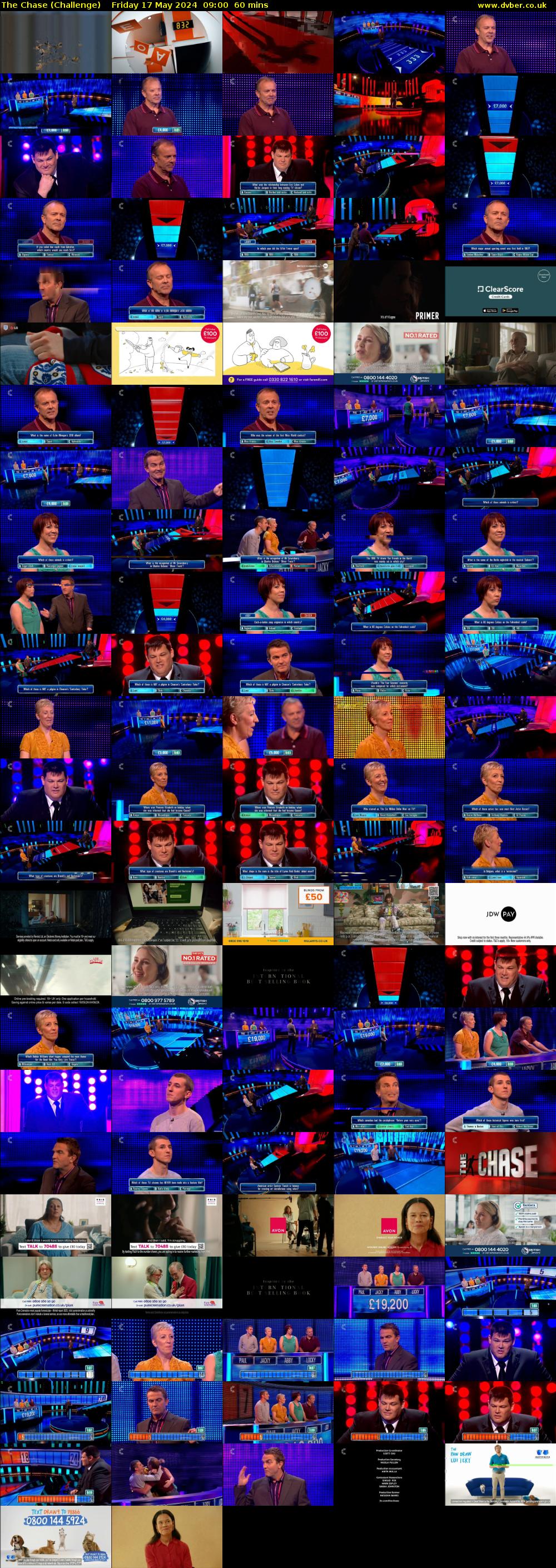 The Chase (Challenge) Friday 17 May 2024 09:00 - 10:00