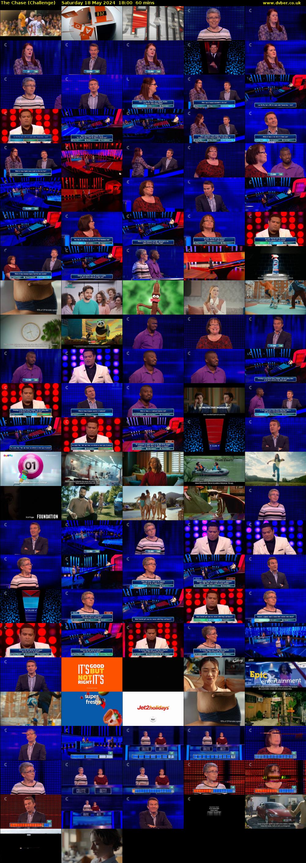 The Chase (Challenge) Saturday 18 May 2024 18:00 - 19:00