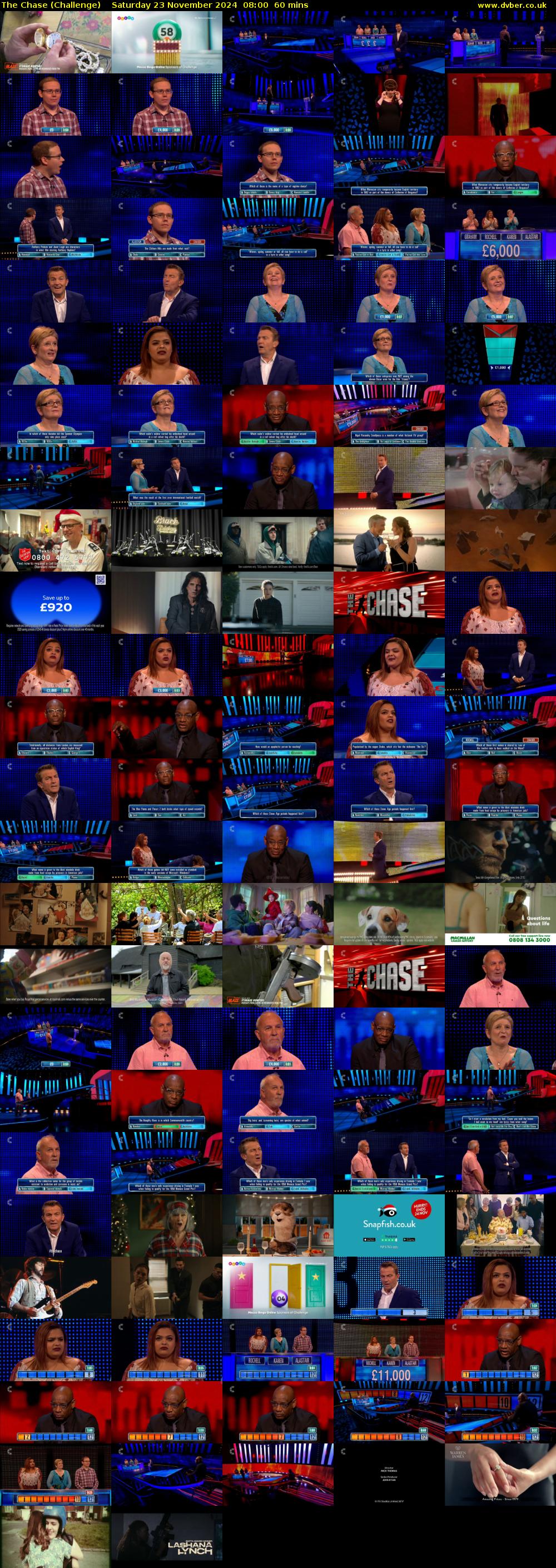 The Chase (Challenge) Saturday 23 November 2024 08:00 - 09:00