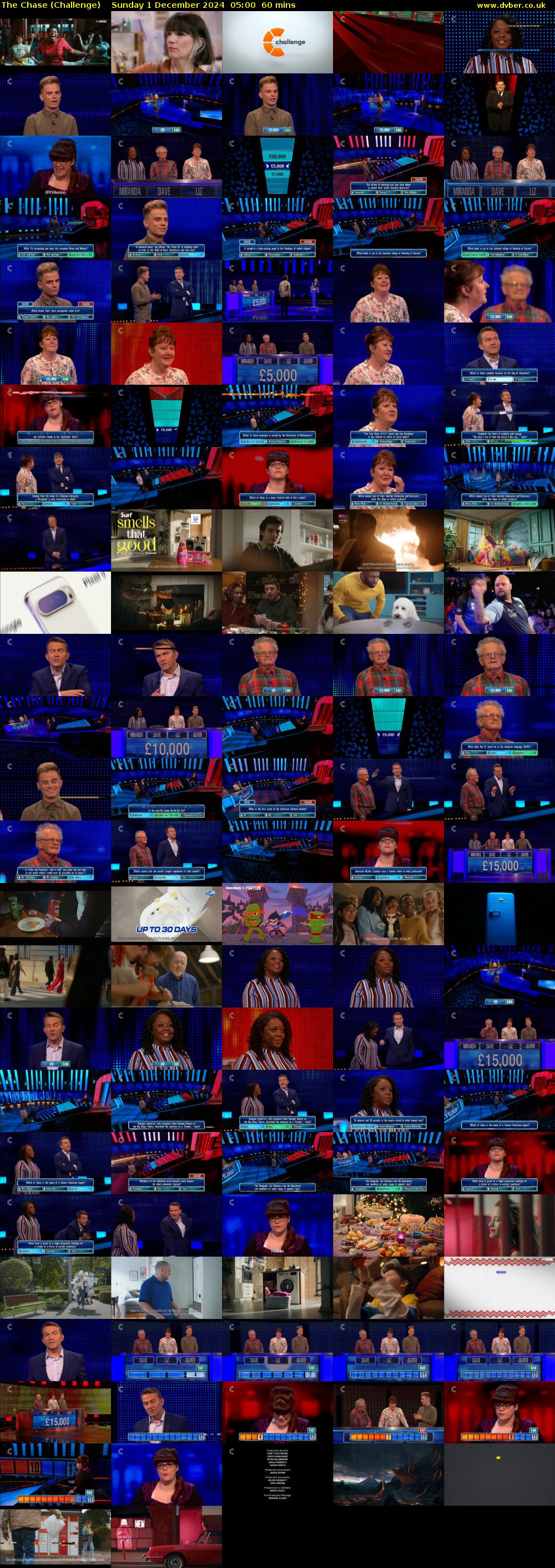 The Chase (Challenge) Sunday 1 December 2024 05:00 - 06:00
