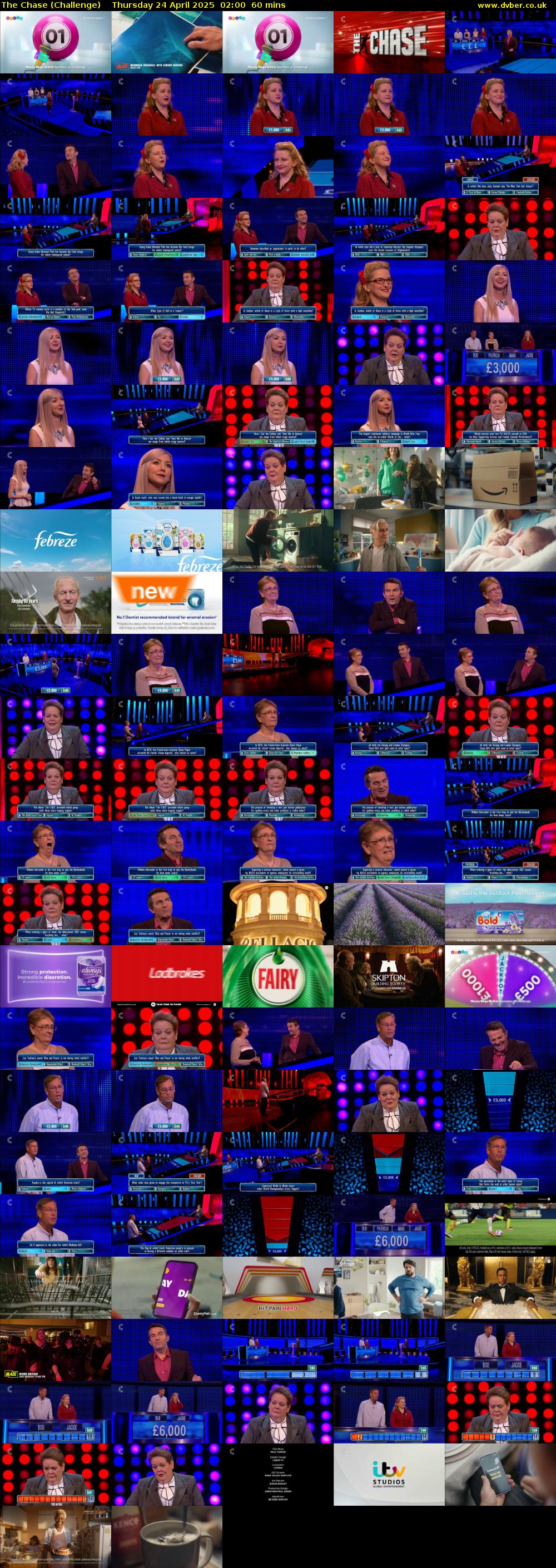 The Chase (Challenge) Thursday 24 April 2025 02:00 - 03:00