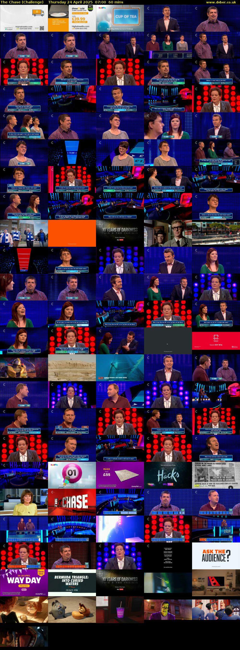 The Chase (Challenge) Thursday 24 April 2025 07:00 - 08:00