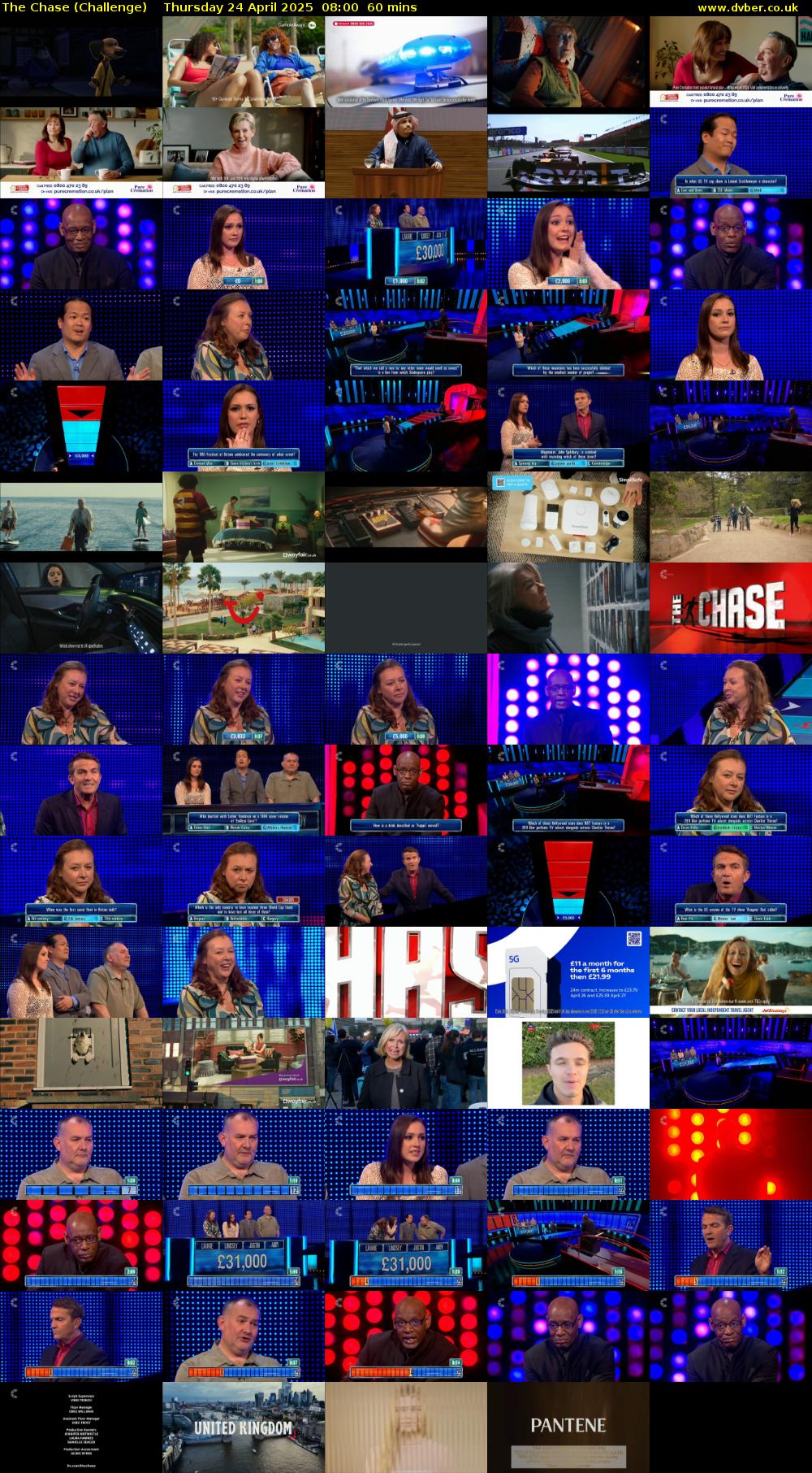 The Chase (Challenge) Thursday 24 April 2025 08:00 - 09:00