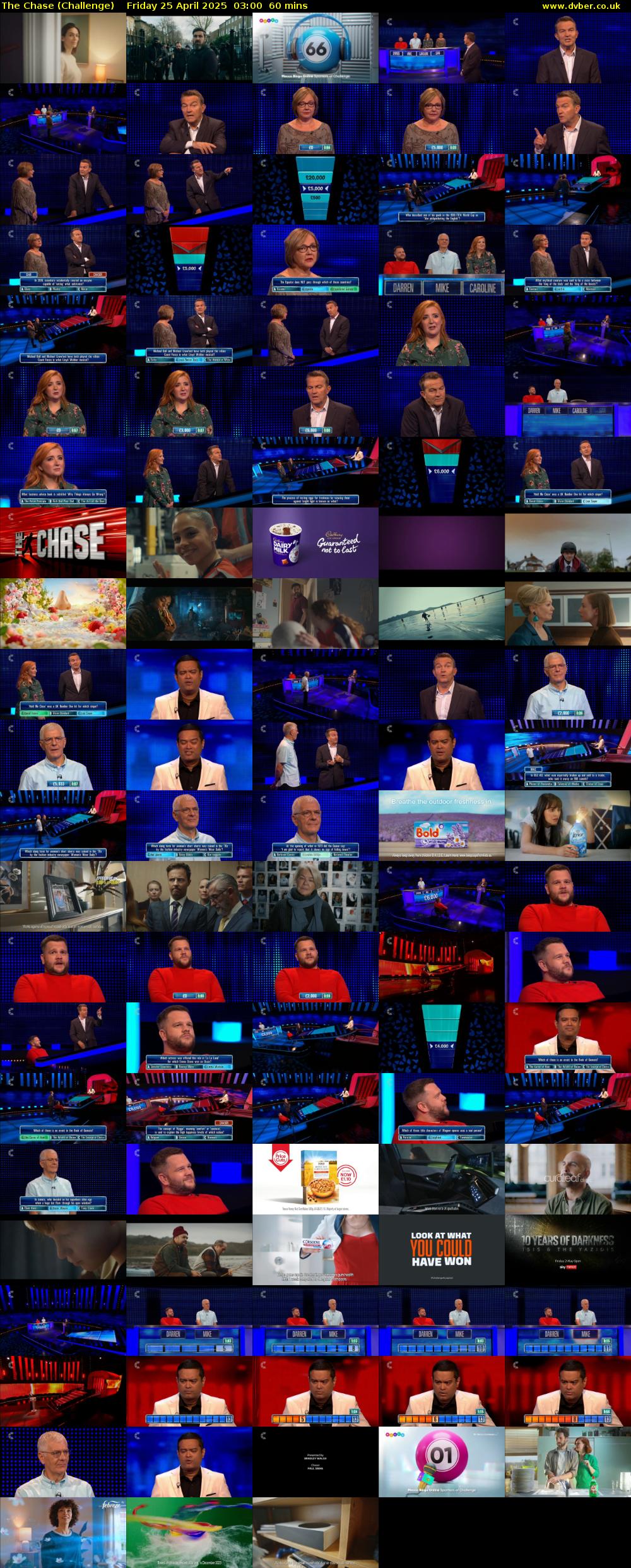 The Chase (Challenge) Friday 25 April 2025 03:00 - 04:00