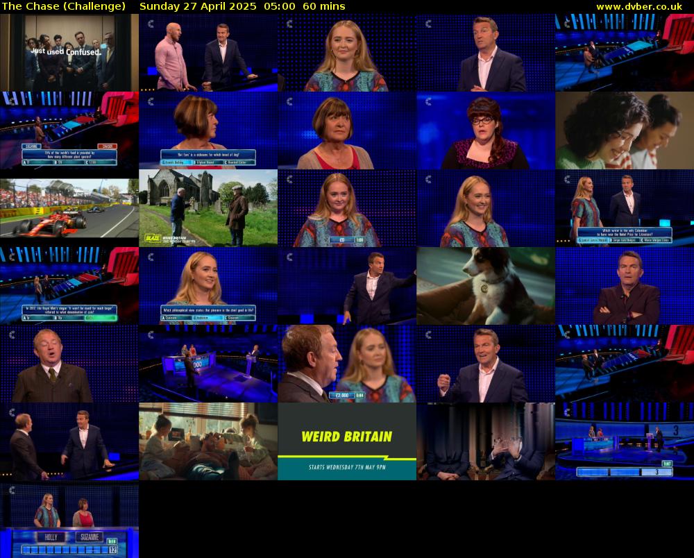The Chase (Challenge) Sunday 27 April 2025 05:00 - 06:00