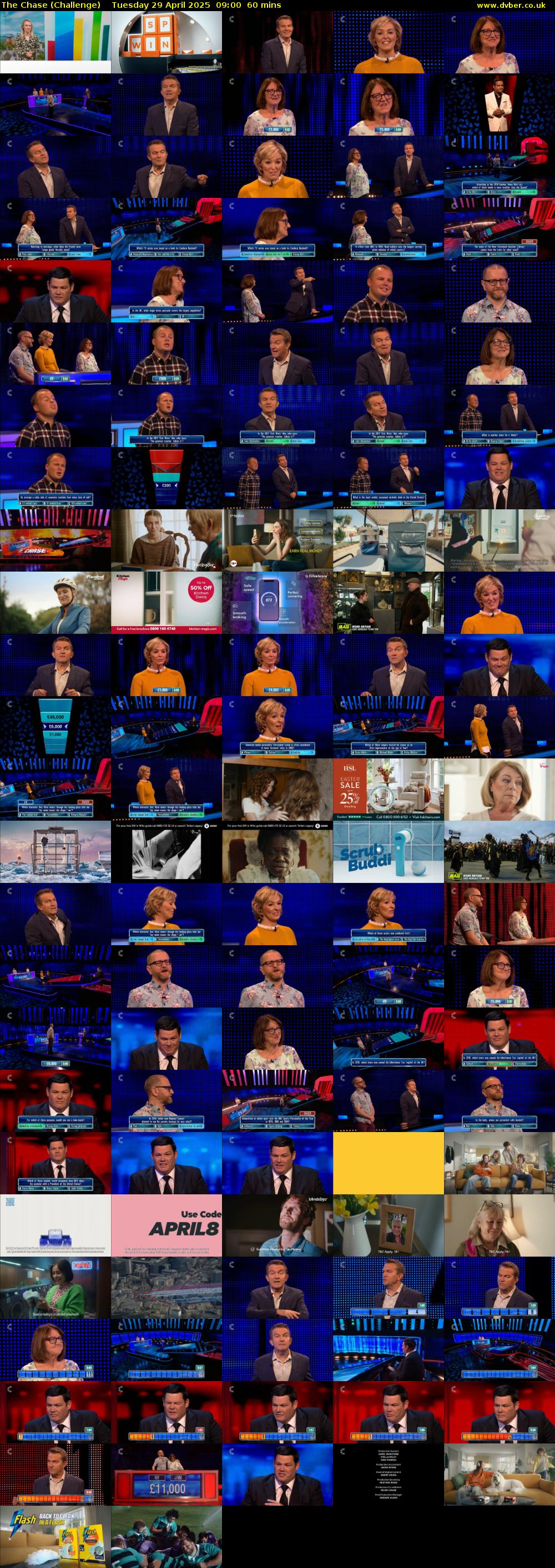 The Chase (Challenge) Tuesday 29 April 2025 09:00 - 10:00