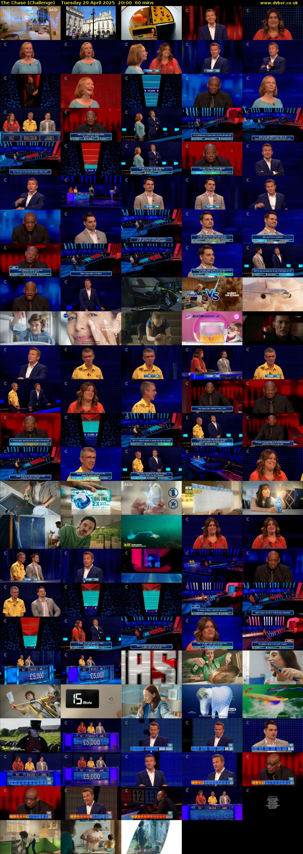 The Chase (Challenge) Tuesday 29 April 2025 20:00 - 21:00
