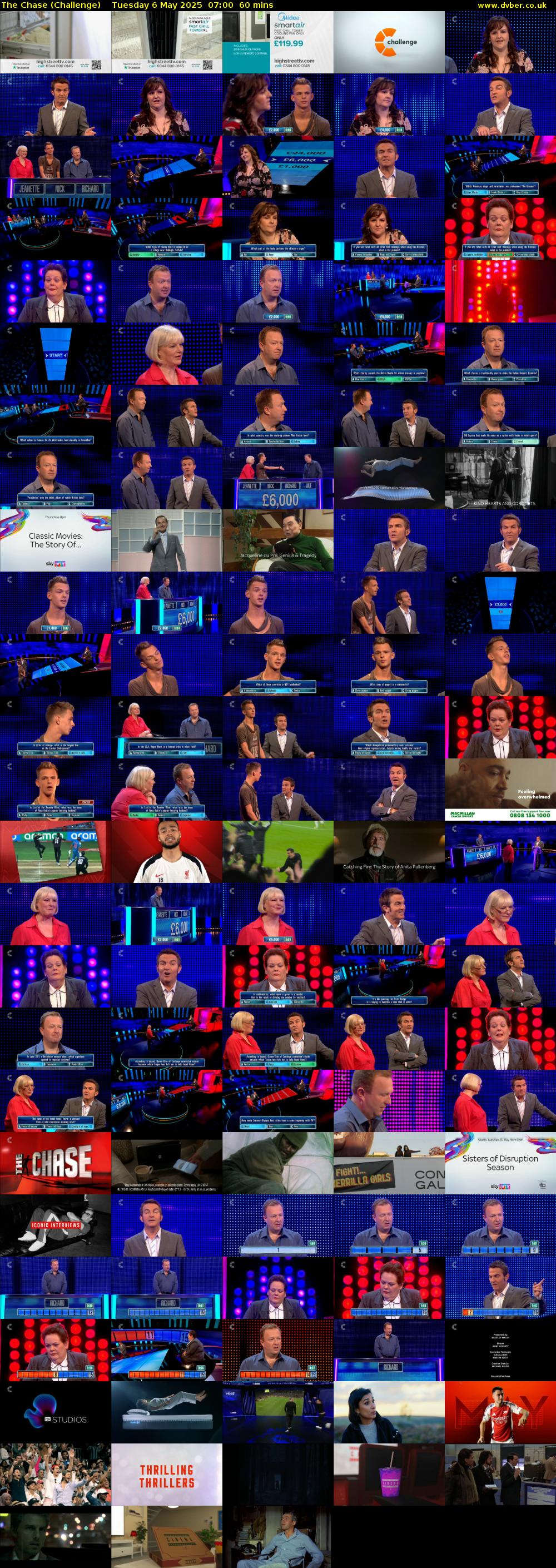 The Chase (Challenge) Tuesday 6 May 2025 07:00 - 08:00