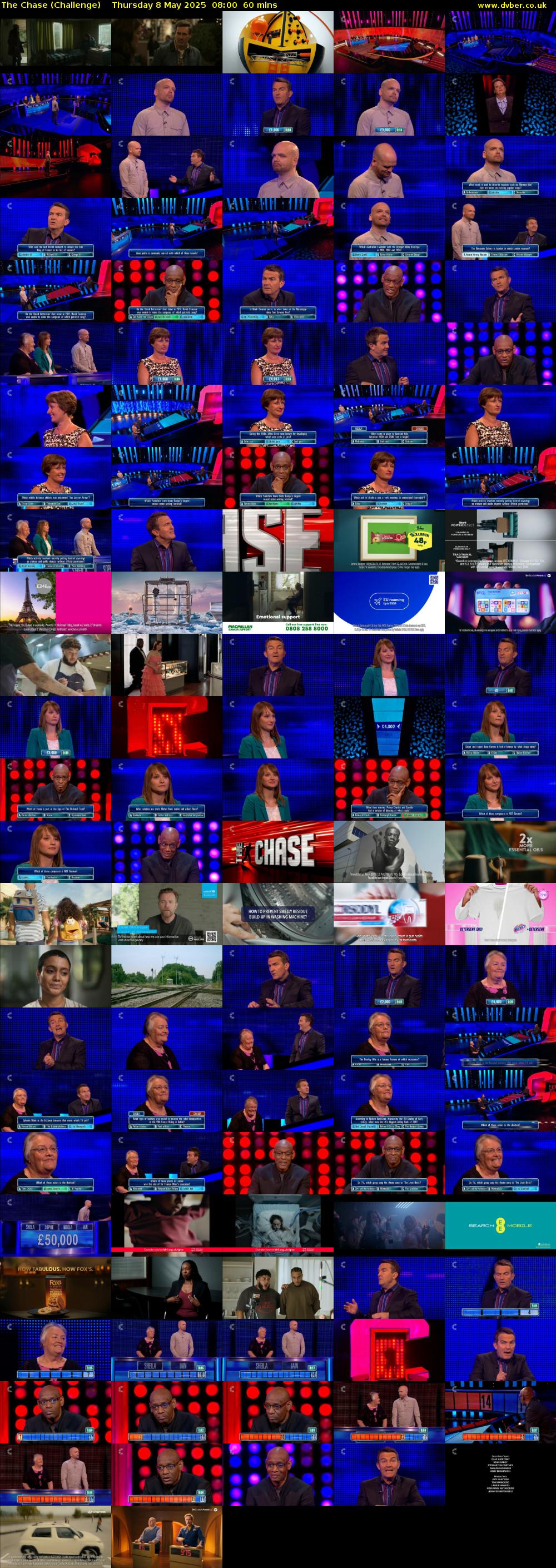 The Chase (Challenge) Thursday 8 May 2025 08:00 - 09:00