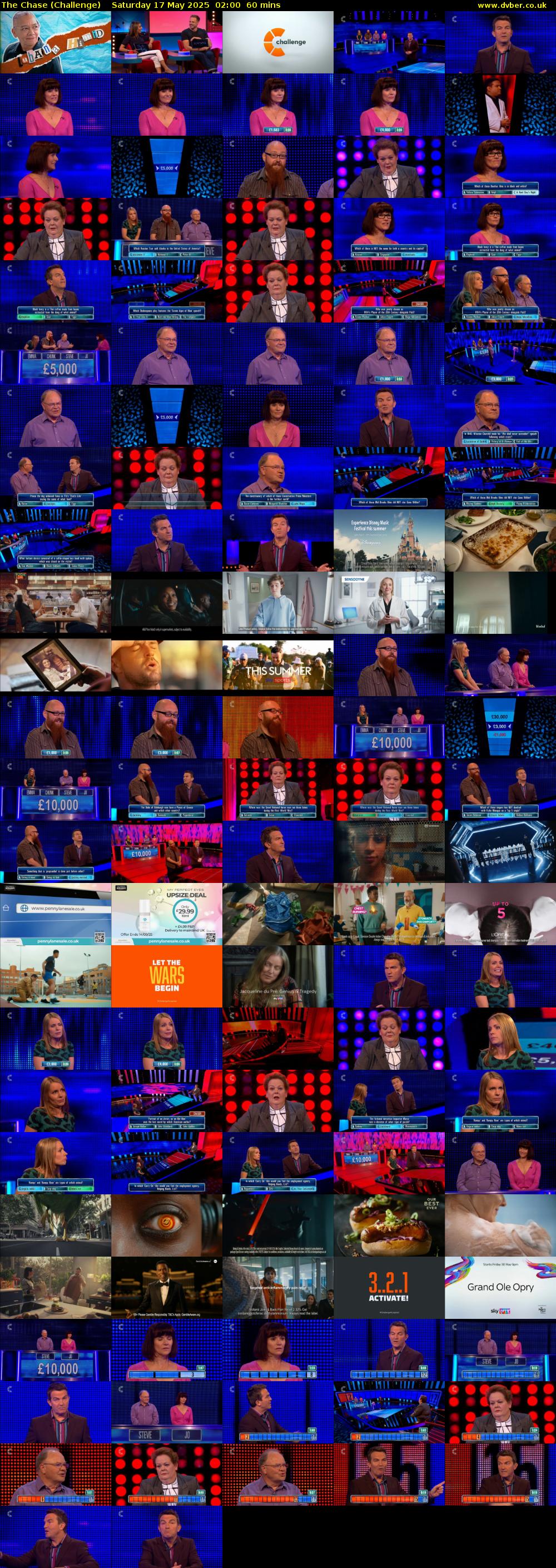 The Chase (Challenge) Saturday 17 May 2025 02:00 - 03:00