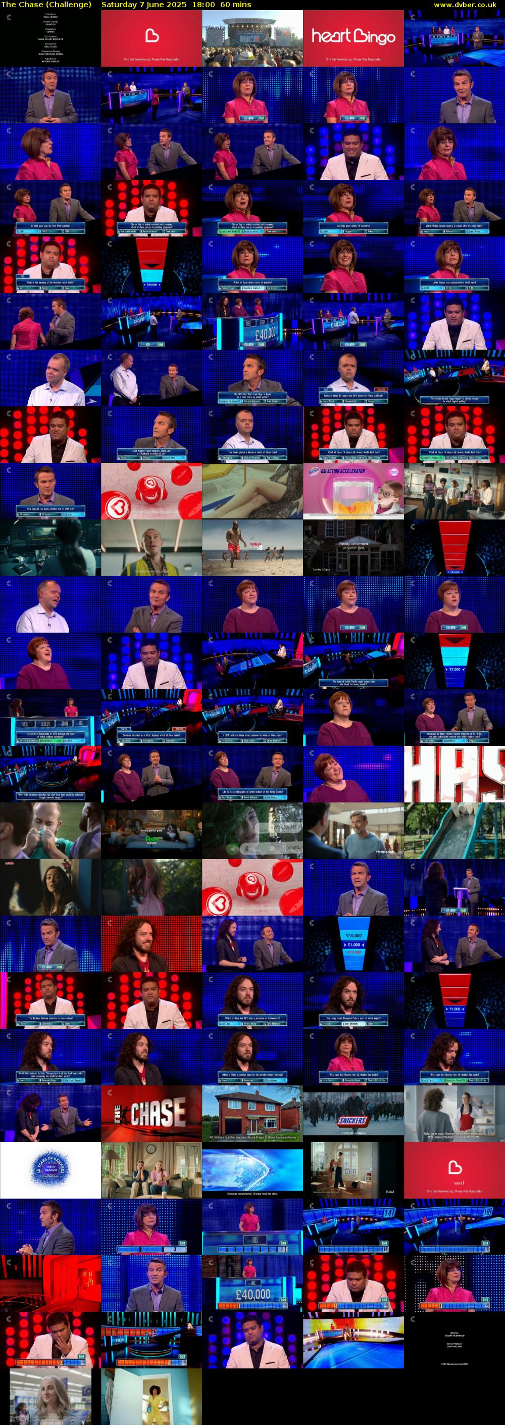 The Chase (Challenge) Saturday 7 June 2025 18:00 - 19:00