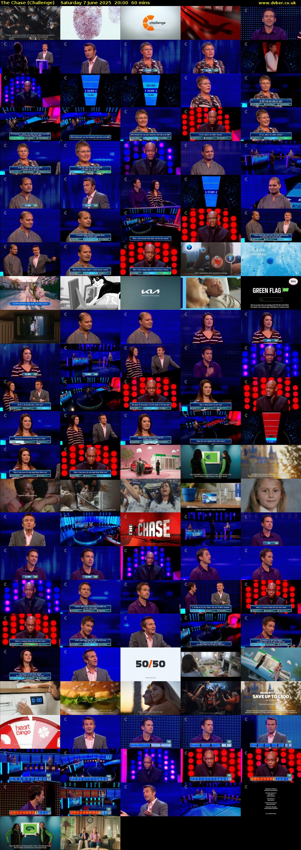 The Chase (Challenge) Saturday 7 June 2025 20:00 - 21:00