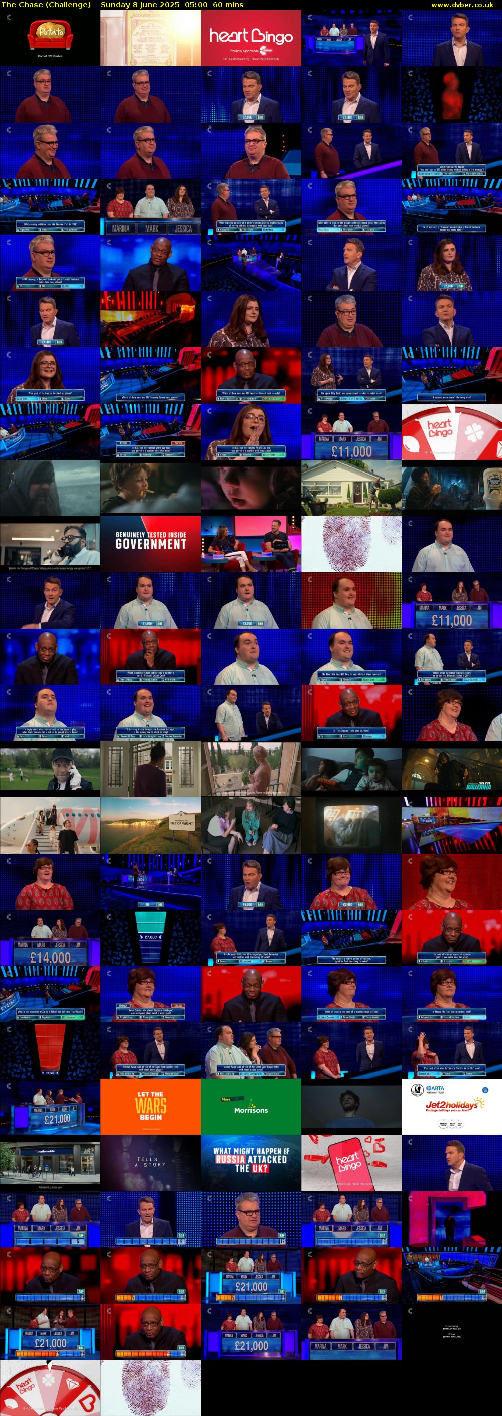 The Chase (Challenge) Sunday 8 June 2025 05:00 - 06:00