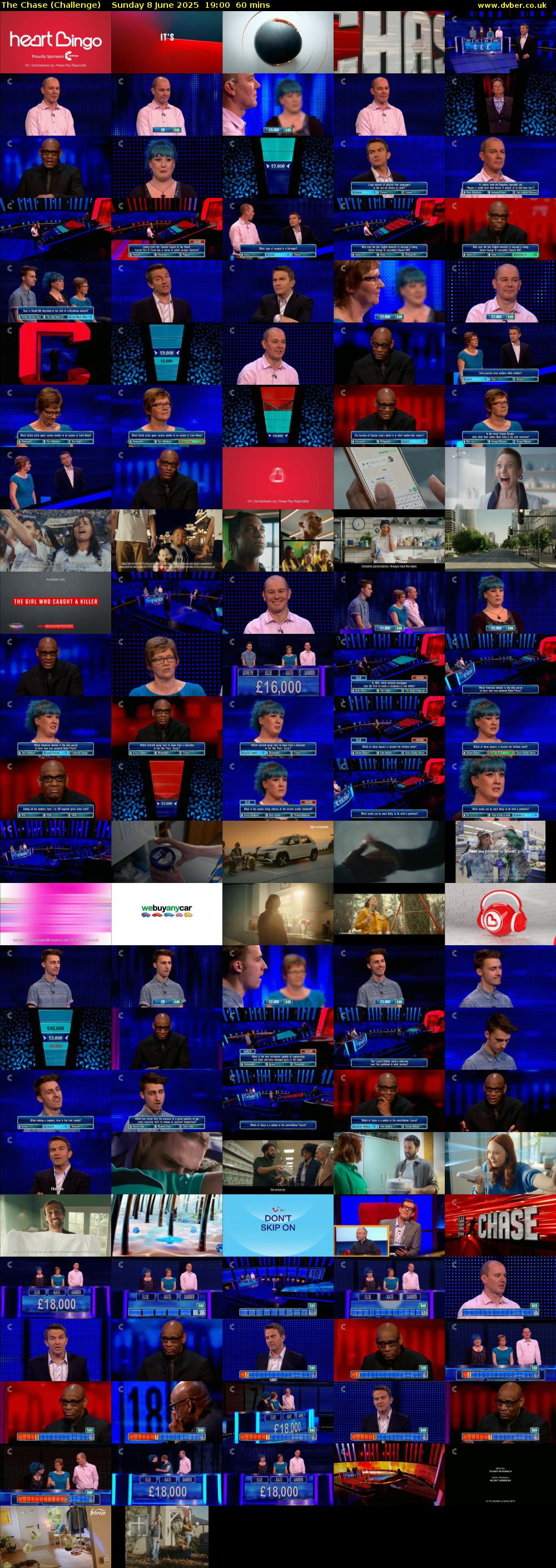 The Chase (Challenge) Sunday 8 June 2025 19:00 - 20:00