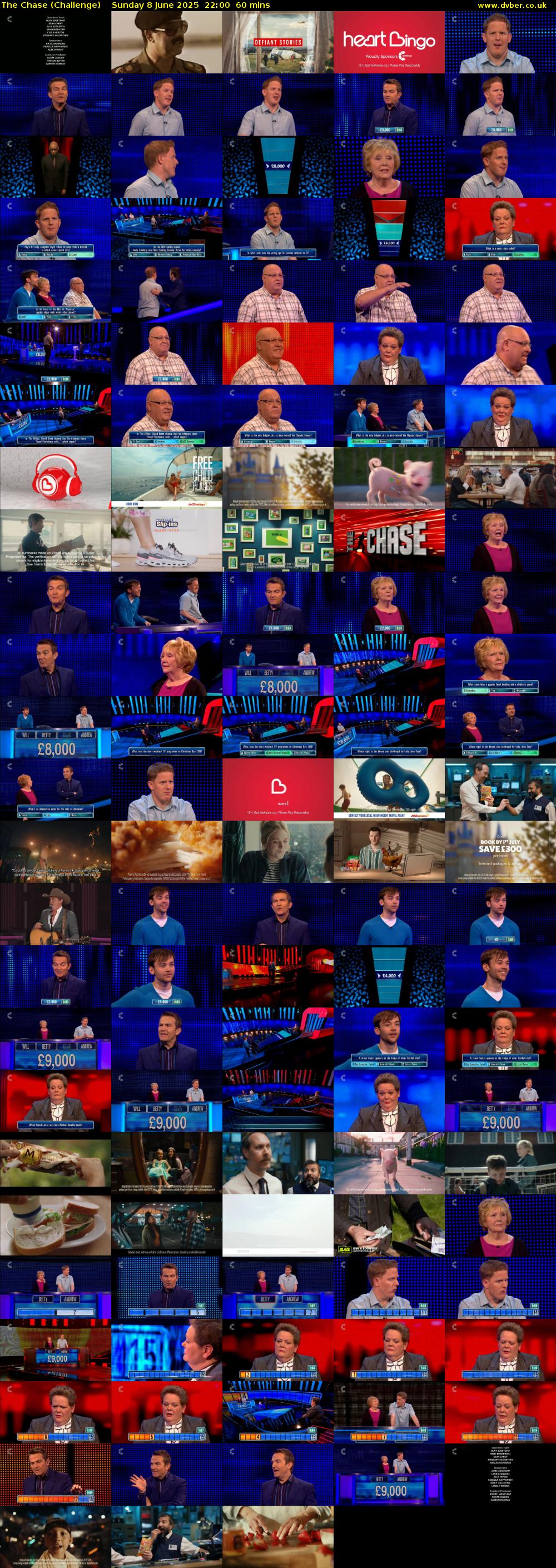 The Chase (Challenge) Sunday 8 June 2025 22:00 - 23:00