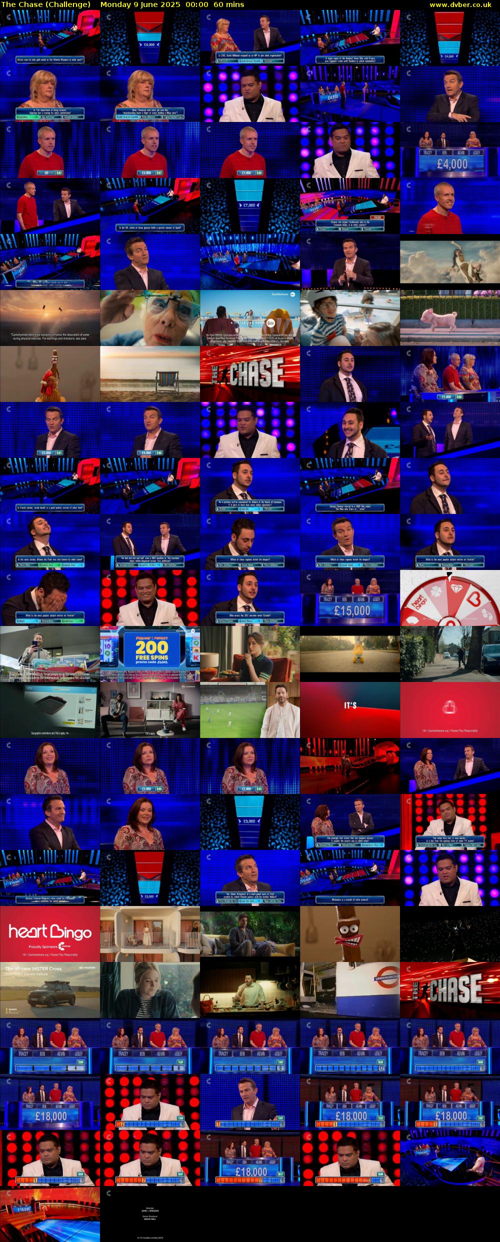 The Chase (Challenge) Monday 9 June 2025 00:00 - 01:00