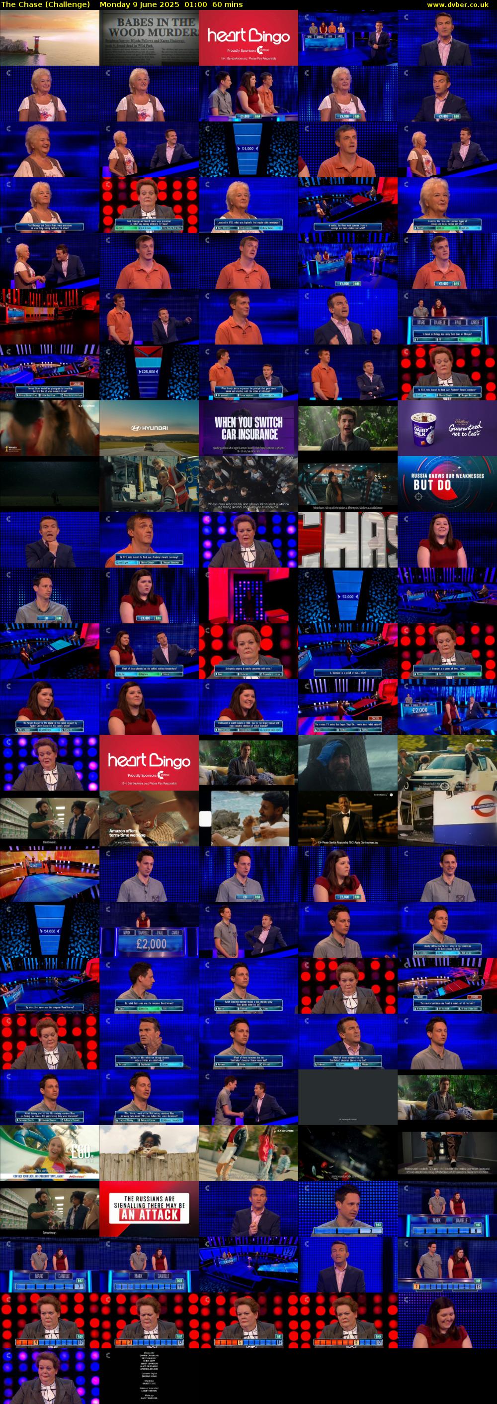 The Chase (Challenge) Monday 9 June 2025 01:00 - 02:00