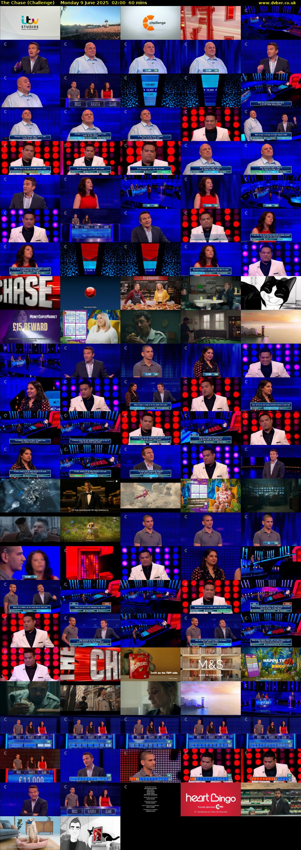 The Chase (Challenge) Monday 9 June 2025 02:00 - 03:00