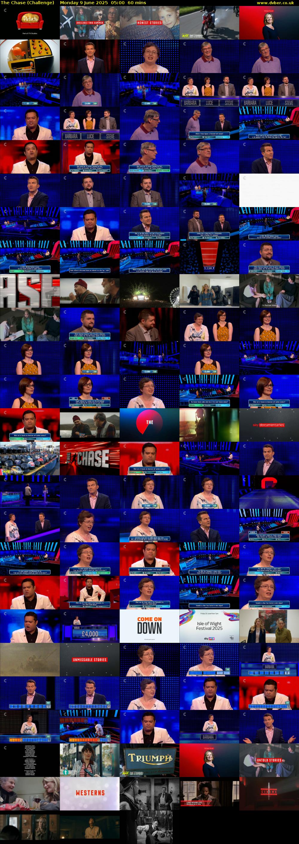 The Chase (Challenge) Monday 9 June 2025 05:00 - 06:00